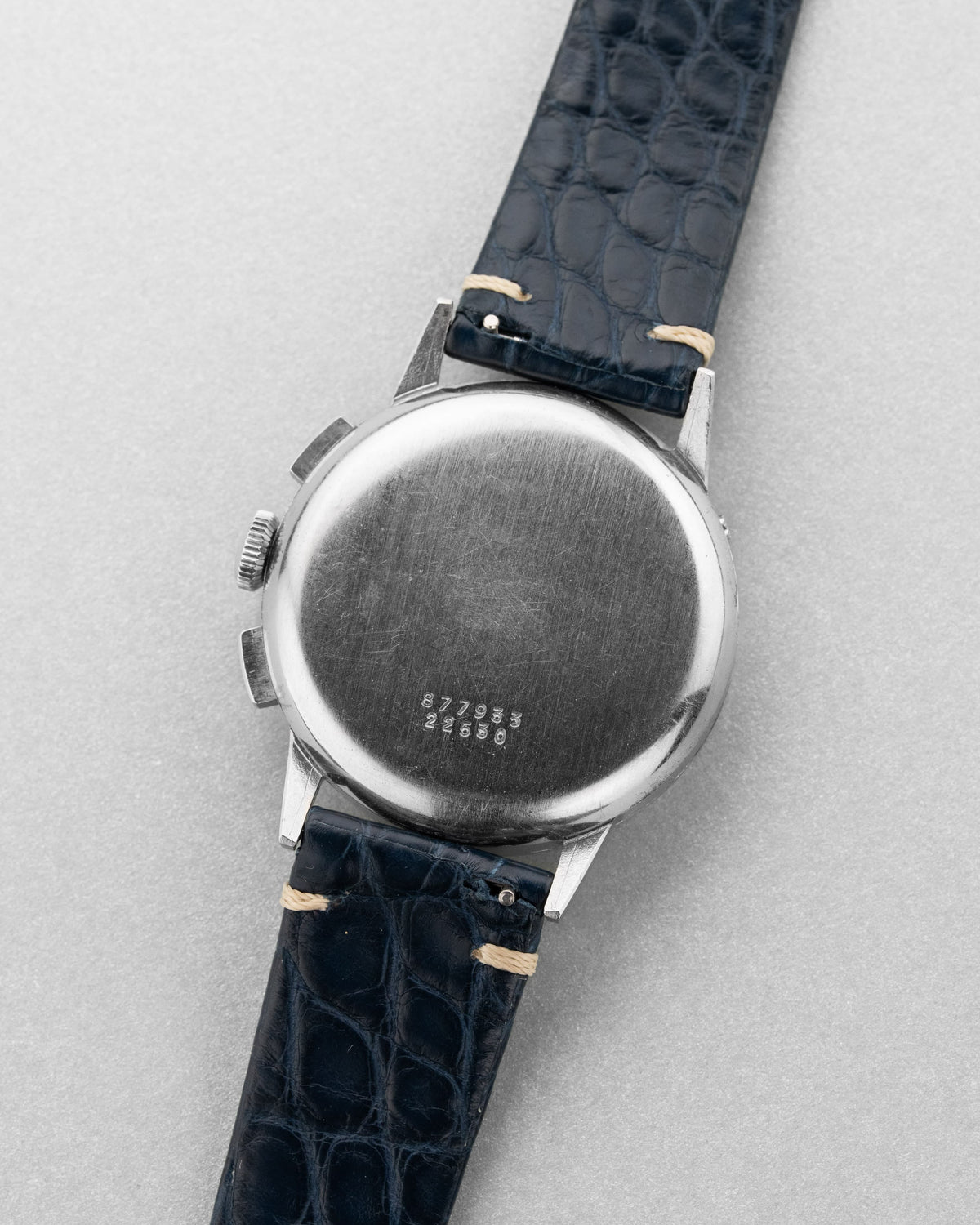 WZYF Rare chronographe Universal Genève Dato-Compax réf. 22530 « Jumbo » en acier, circa 1942 – Jamais poli - Back