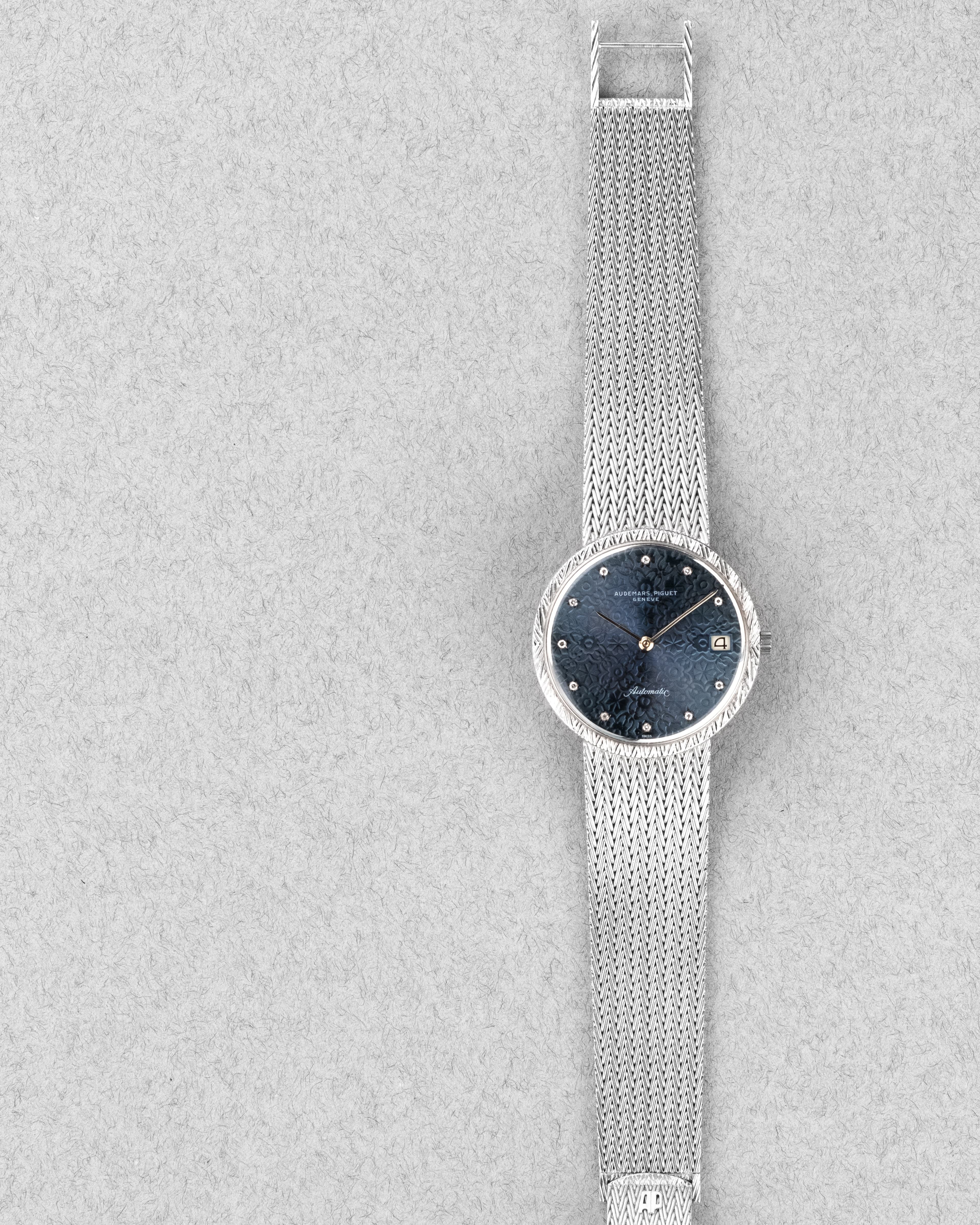 X47E Exceptionnelle Audemars Piguet Fleurs Bleues en or blanc et diamants, probablement unique, Automatique Cal. 2121 - Overview