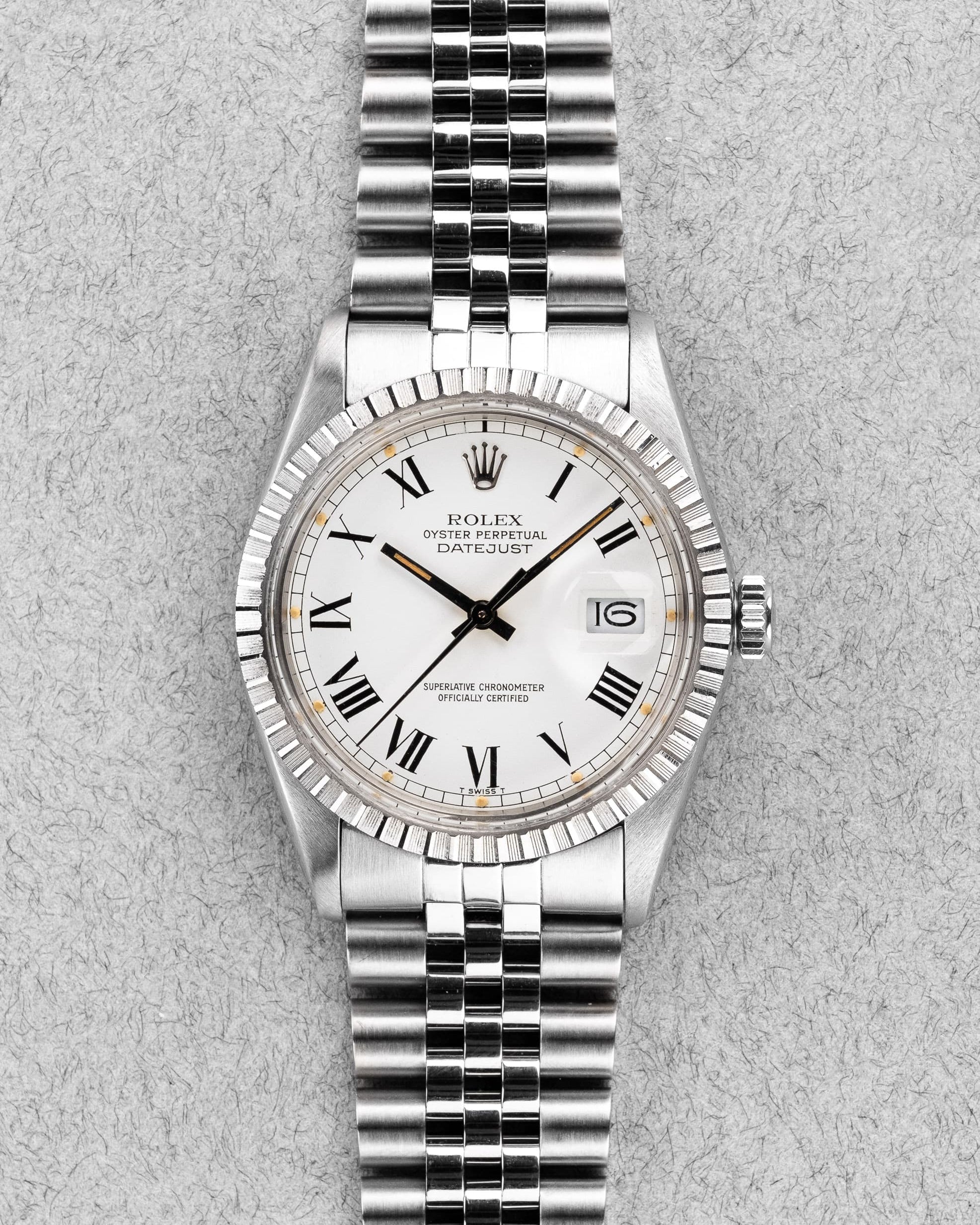 XKAW Rolex Datejust 16030 « Pumpkin Buckley Dial » de 1987 - Front