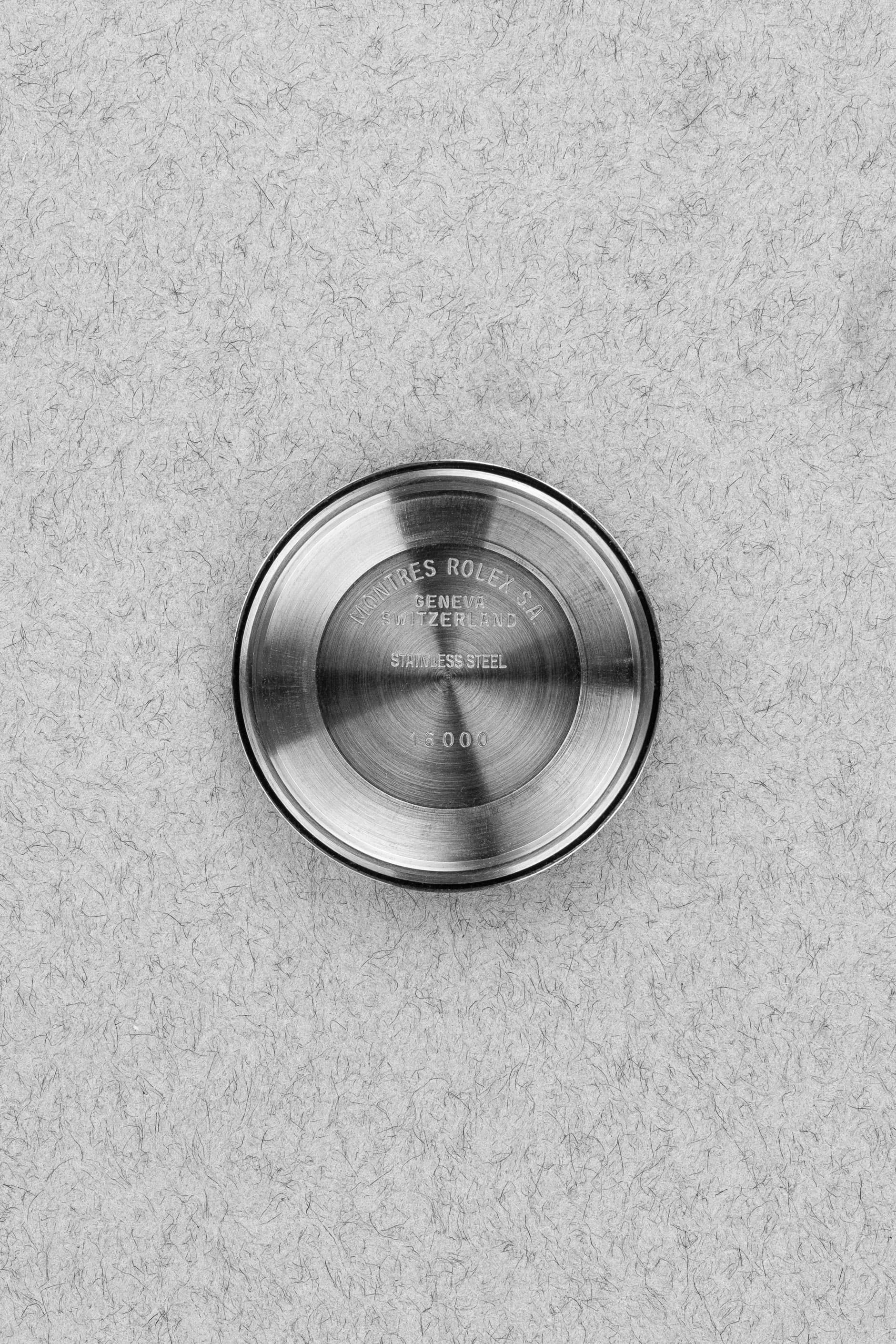 XKAW Rolex Datejust 16030 « Pumpkin Buckley Dial » de 1987 - Inside case back