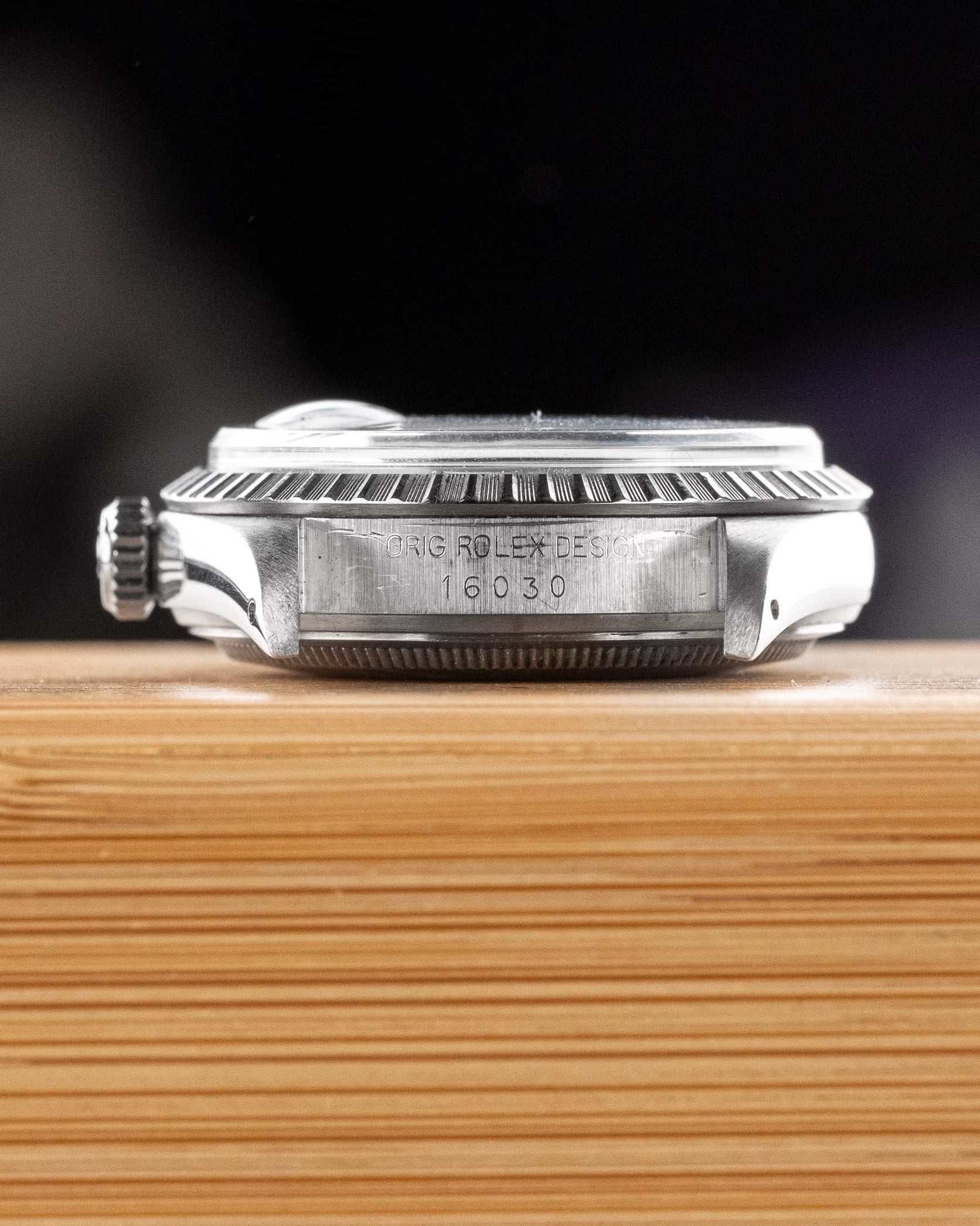 XKAW Rolex Datejust 16030 « Pumpkin Buckley Dial » de 1987 - Lugs - Reference