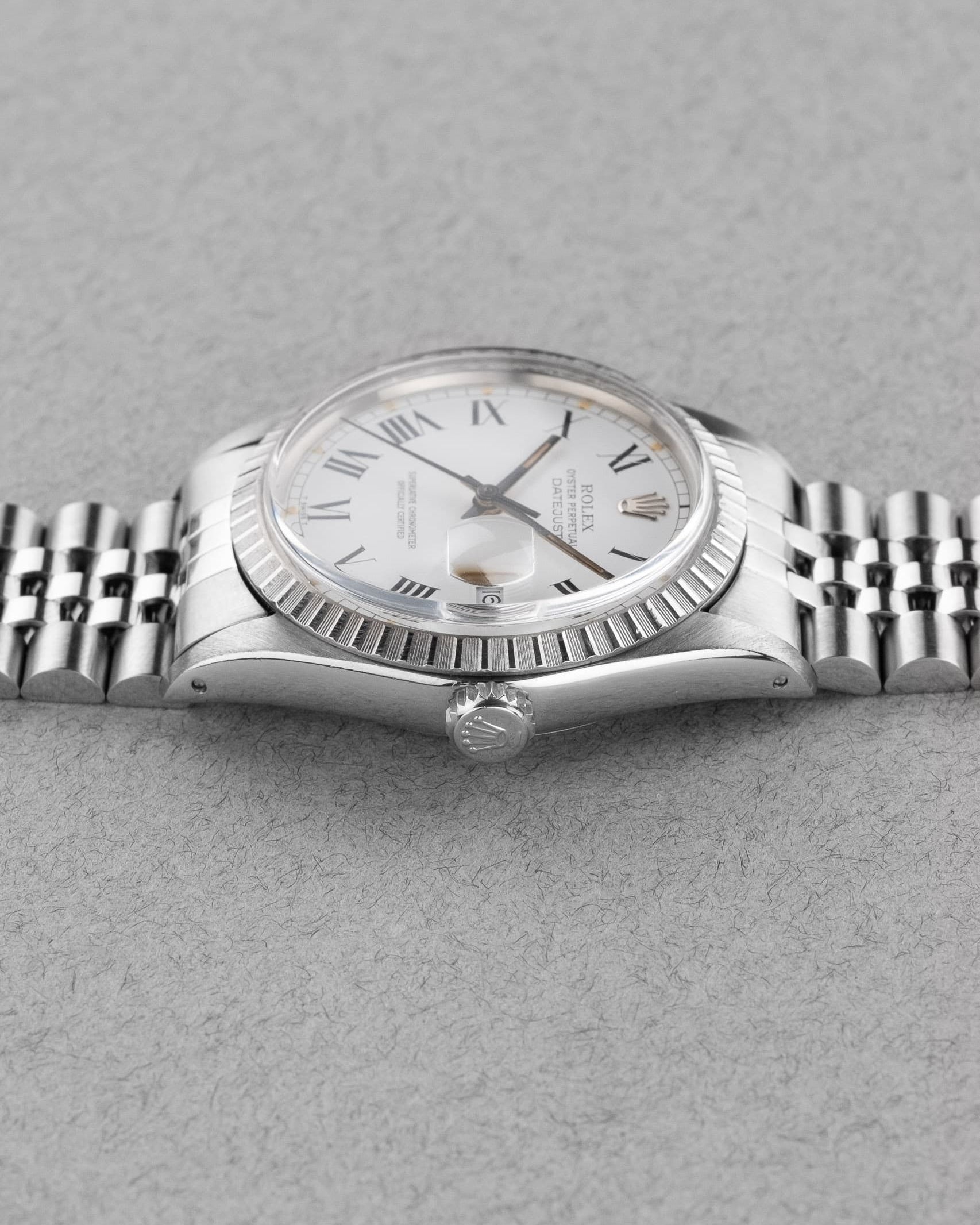XKAW Rolex Datejust 16030 « Pumpkin Buckley Dial » de 1987 - Right side