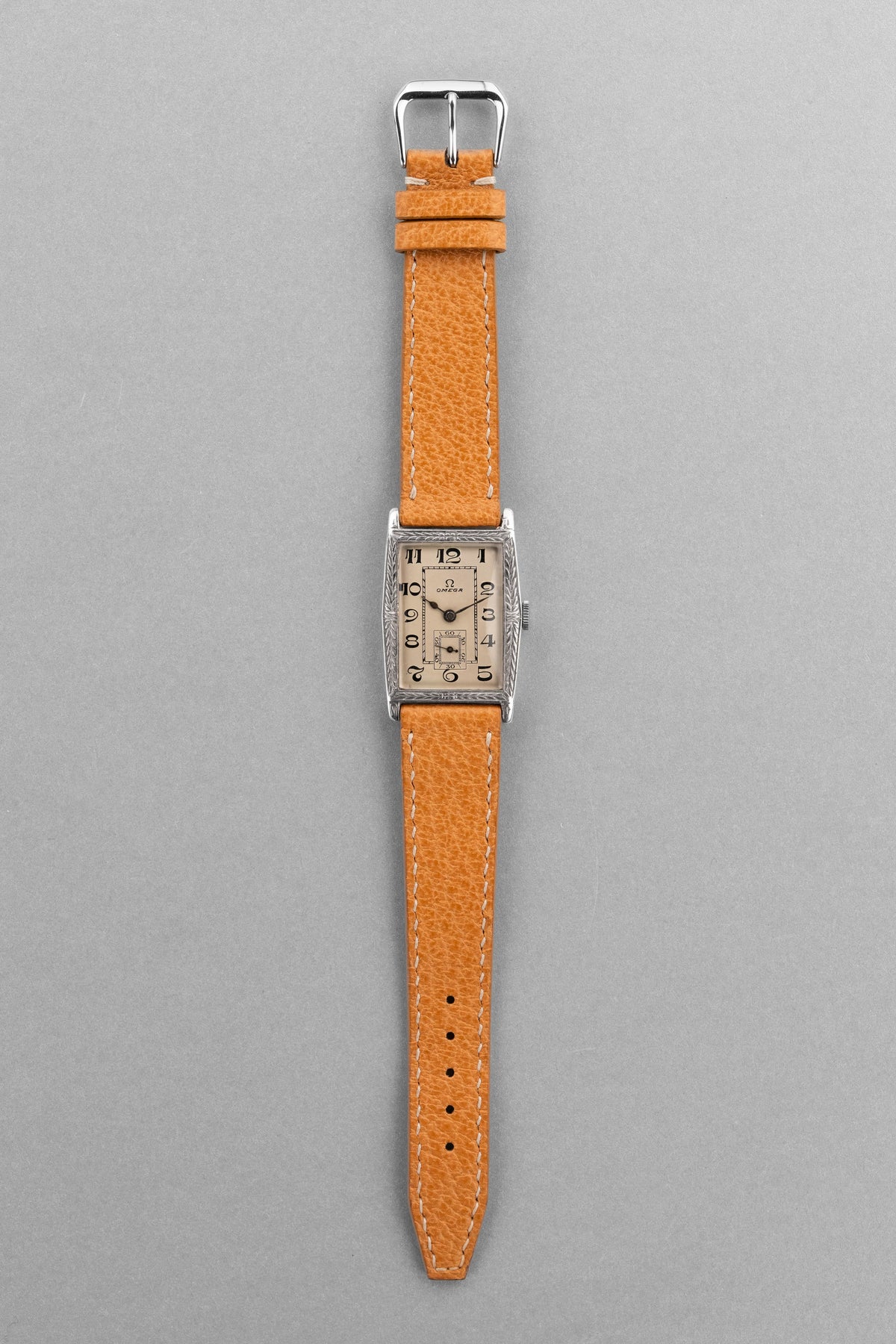 XRCC Superb and Rare Rectangular Omega “Jumbo” in Silver, circa 1929 - Overview