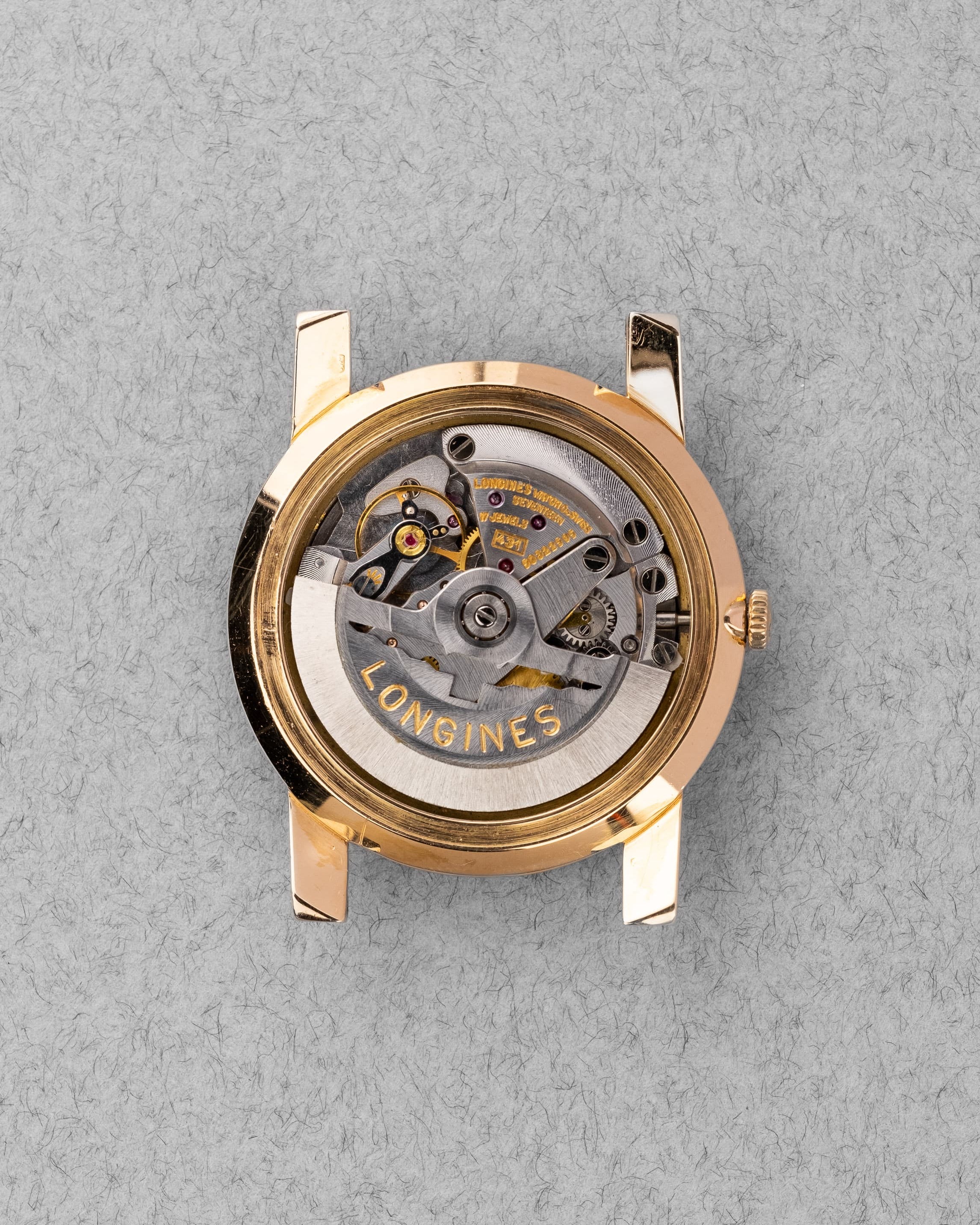 Y1FJ Rare Longines Ultra-Chron Automatic 7828-1 en or jaune - Movement