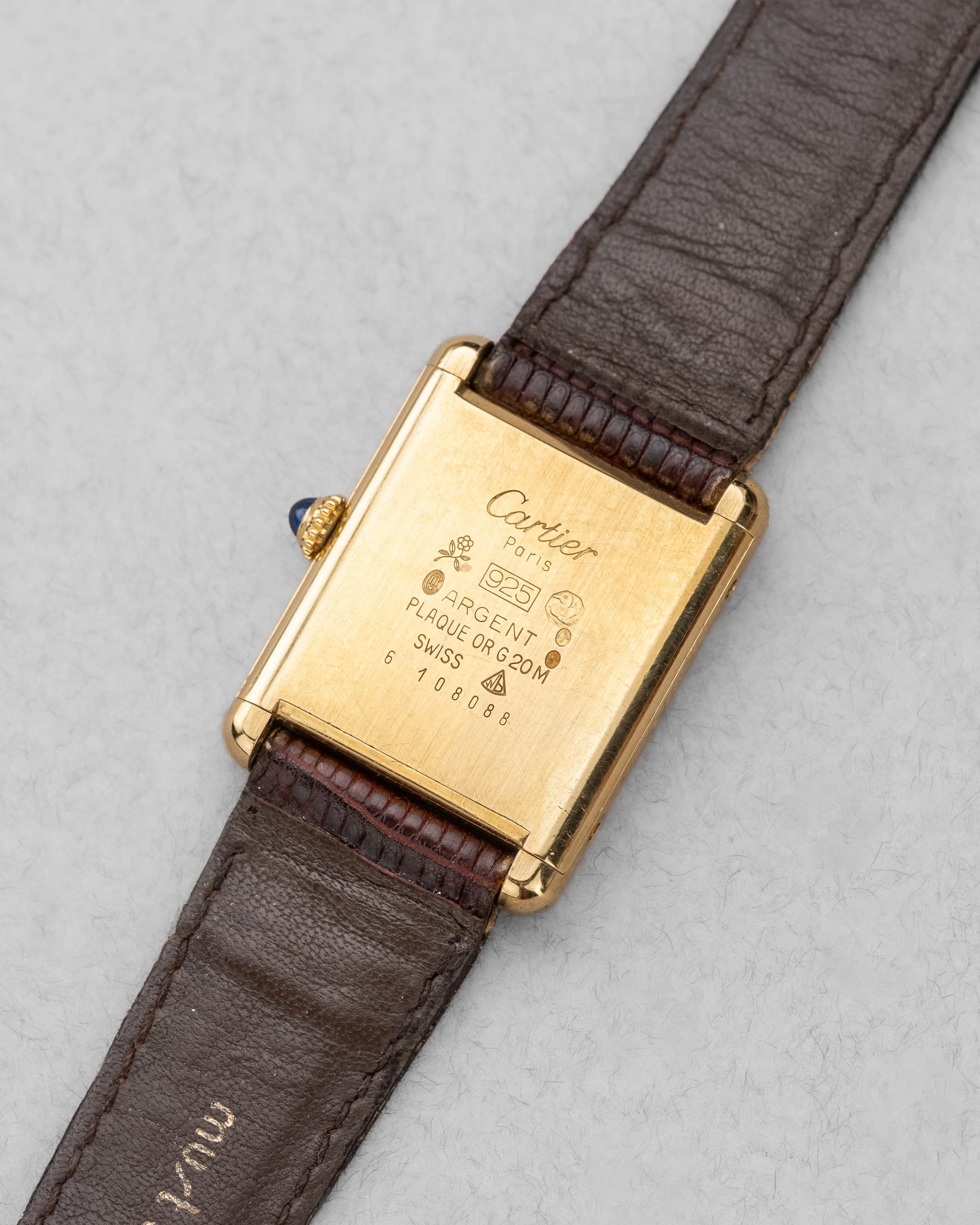 Y9YP Cartier Tank Must MécaniqueGrande Taille « Cream/Ivory Roman » – Full Set - Back