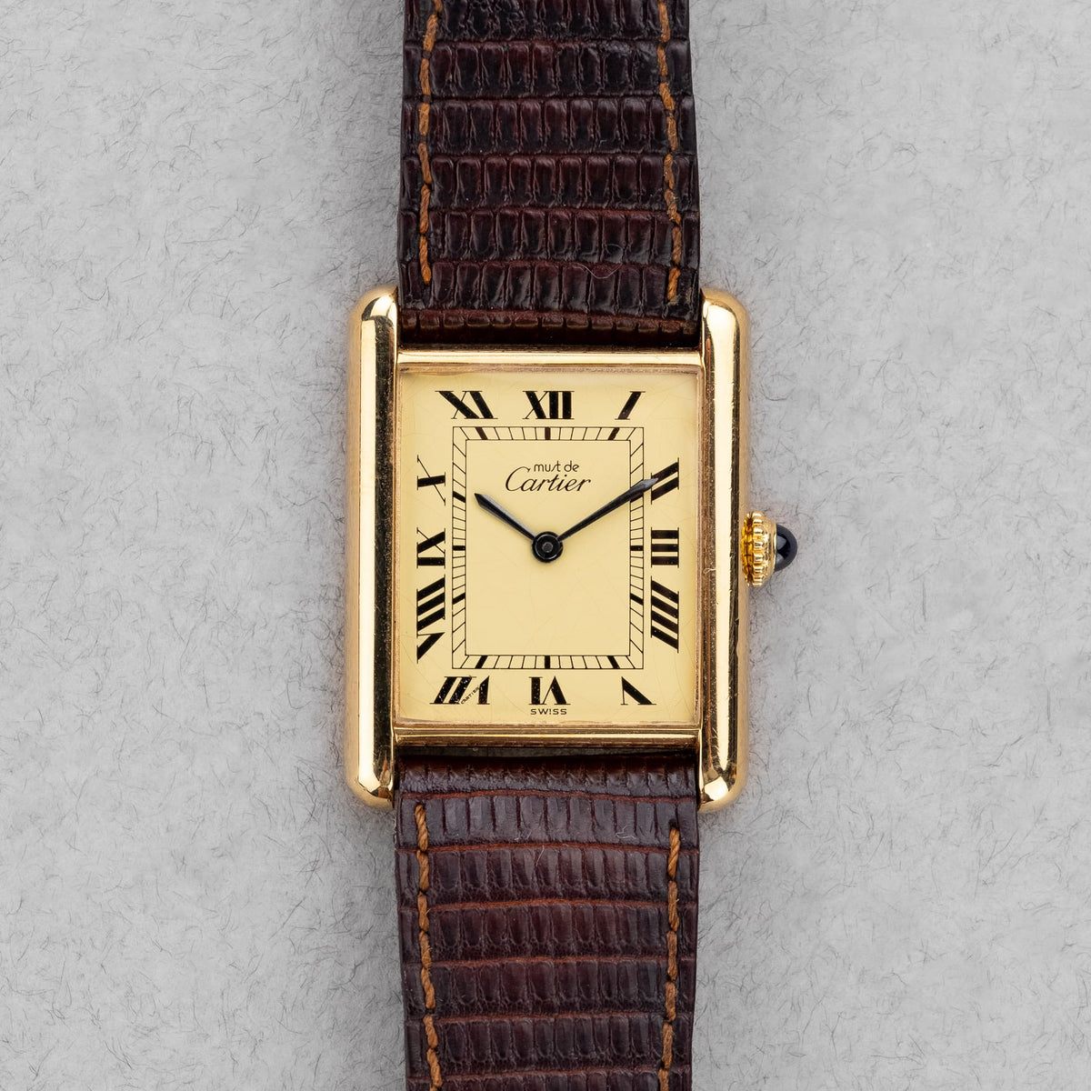 Cartier Tank Must Mécanique Grande Taille « Cream/Ivory Roman » – Full ...