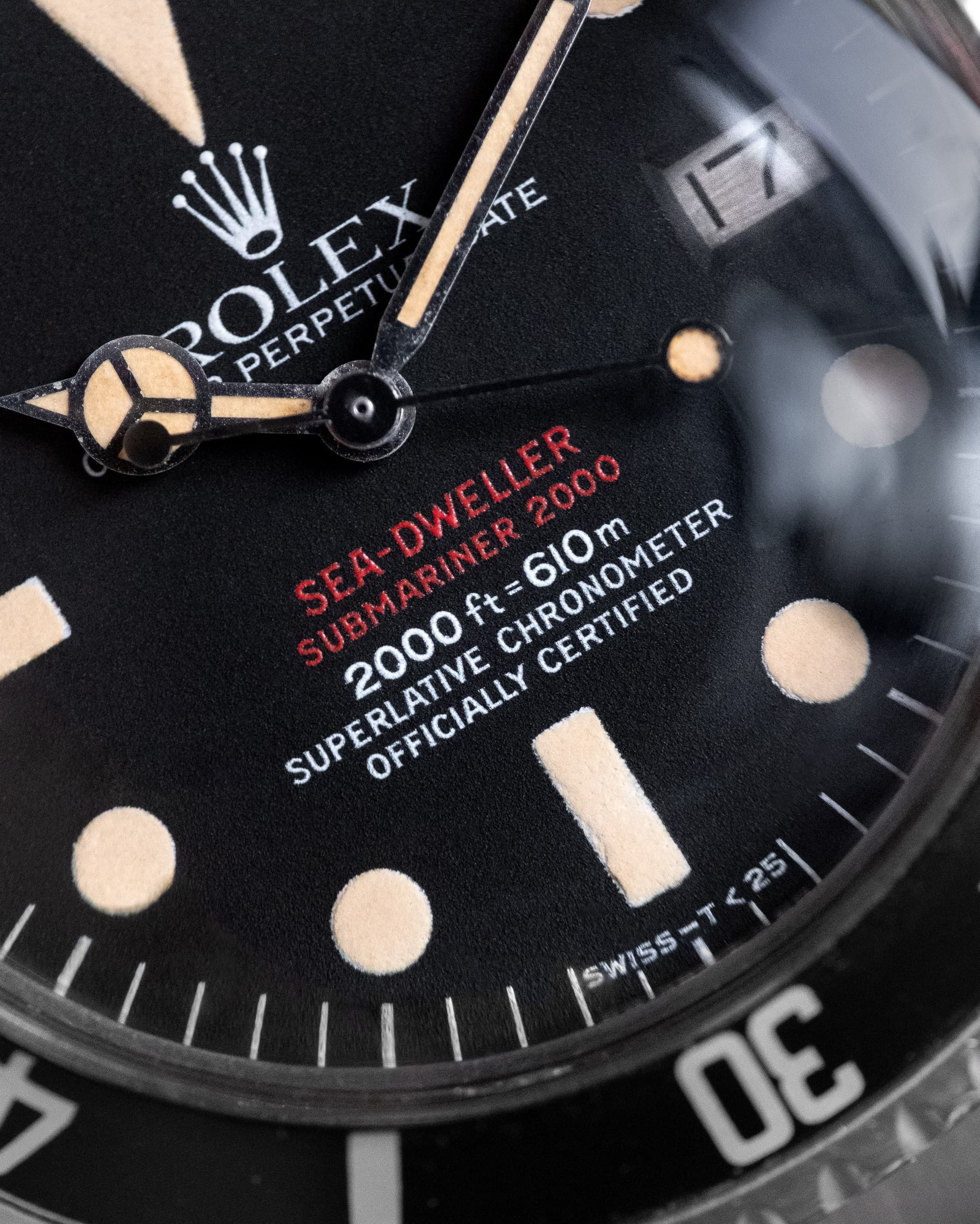 YAFC Superbe Rolex Sea-Dweller réf. 1665 « Double Rouge » Mark IV de 1975 - Dial