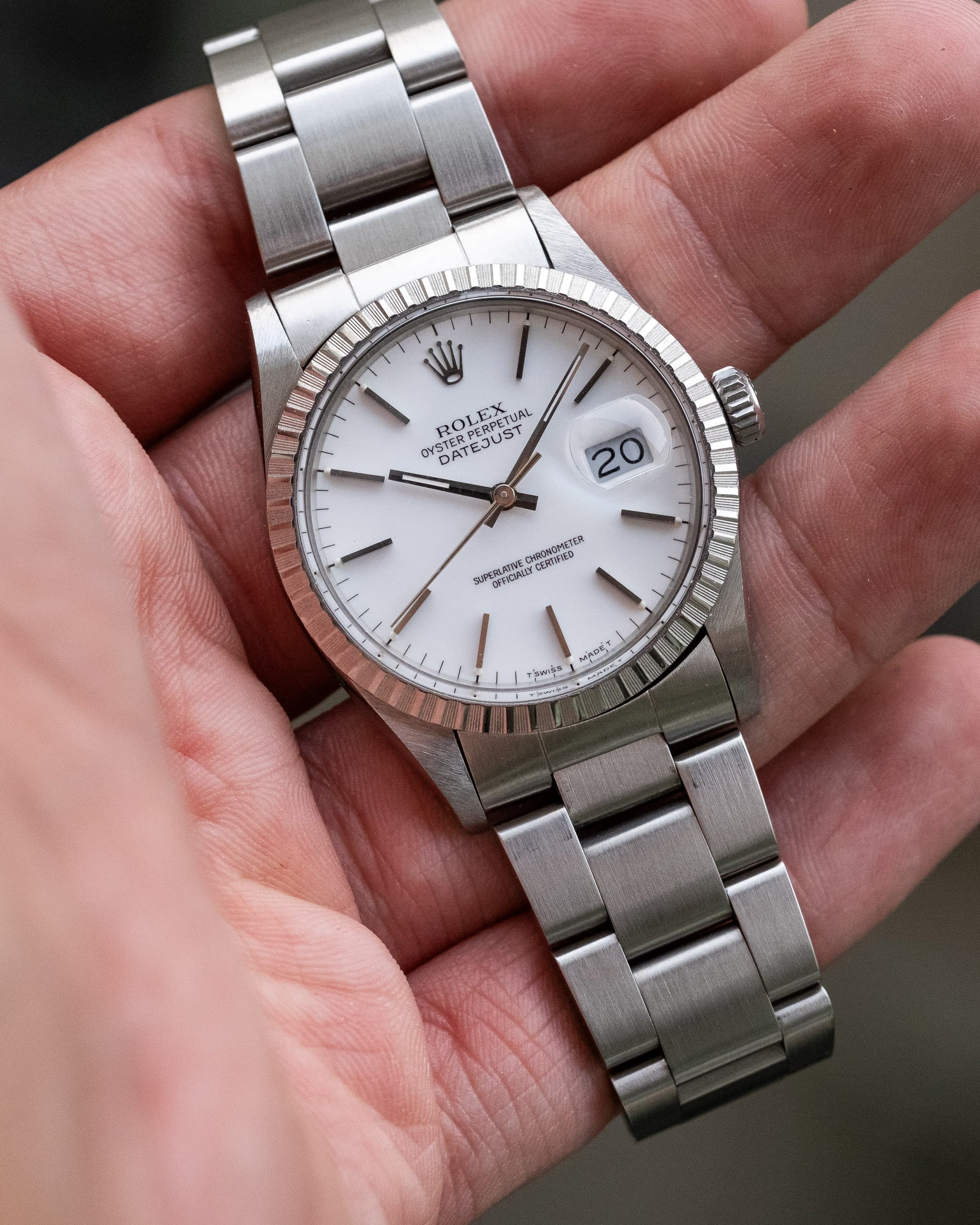 YJMW Rolex Datejust réf. 16030 de 1988 – Cadran « Porcelaine » + Garantie d'origine - Overview