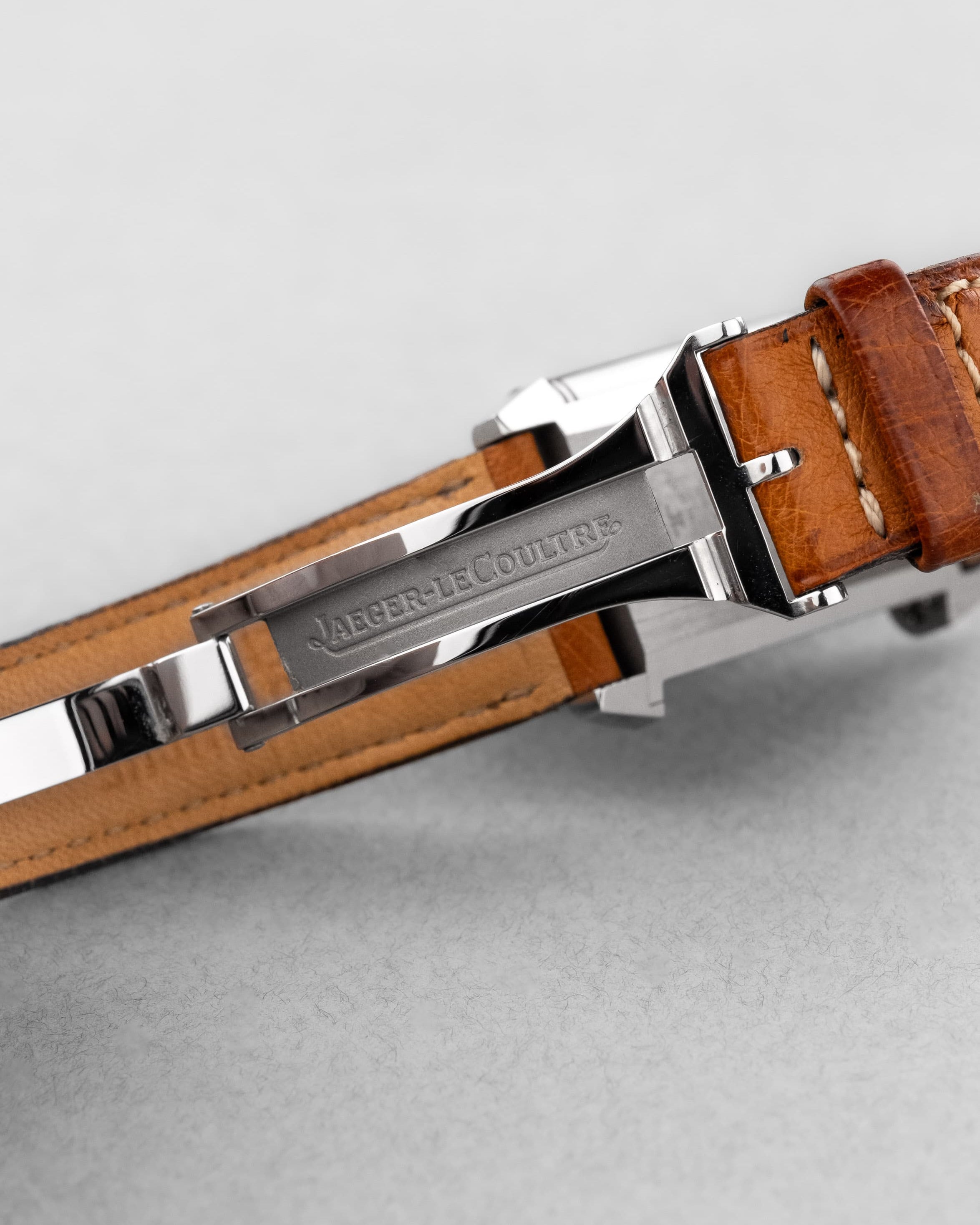 YJRZ Jaeger-LeCoultre Reverso « Classique Medium » Quartz en acier, réf. 251.84.10/252.8.08 - Buckle Inside