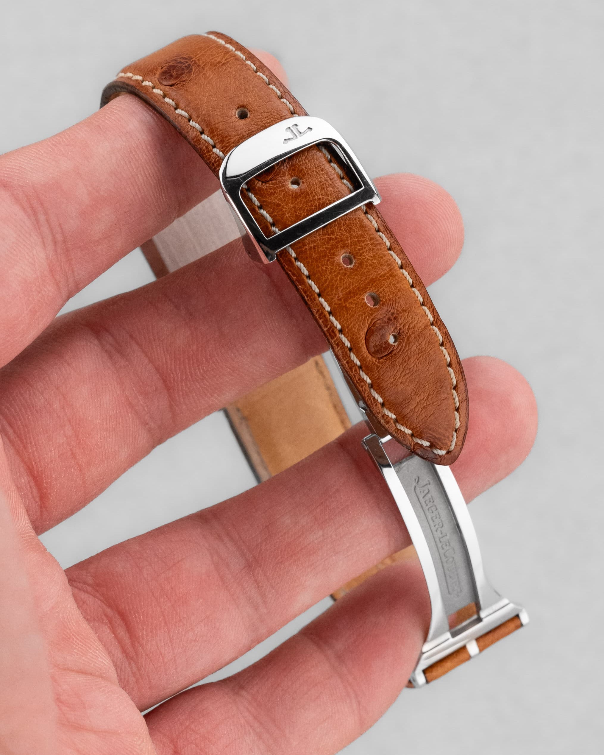 YJRZ Jaeger-LeCoultre Reverso « Classique Medium » Quartz en acier, réf. 251.84.10/252.8.08 - Buckle Outside