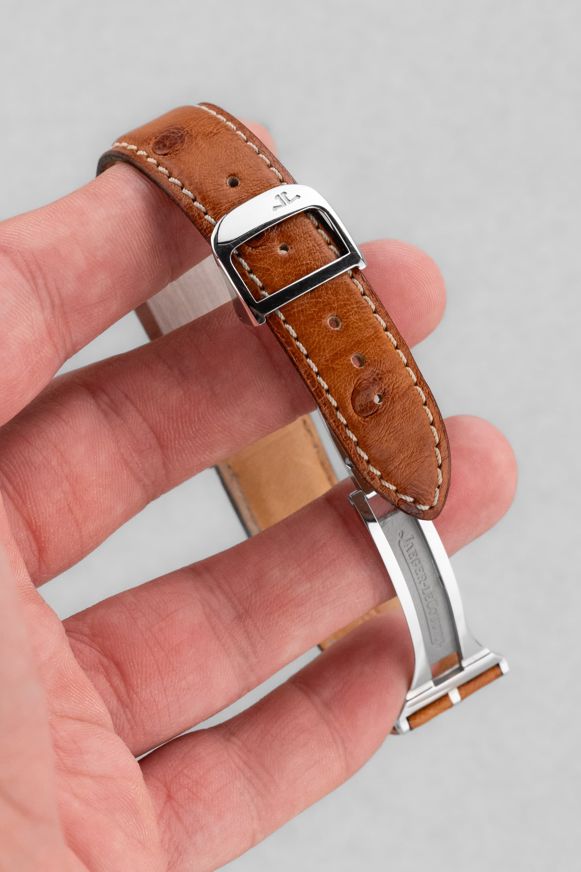 YJRZ Jaeger-LeCoultre Reverso « Classique Medium » Quartz en acier, réf. 251.84.10/252.8.08 - Buckle Outside