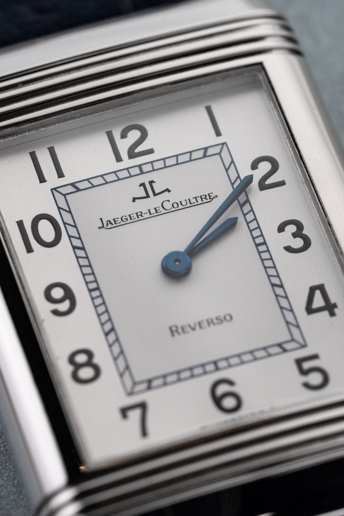 YT6N Jaeger-LeCoultre Reverso “Classique Medium” Quartz in Steel, Ref. 250.8.08 - Dial
