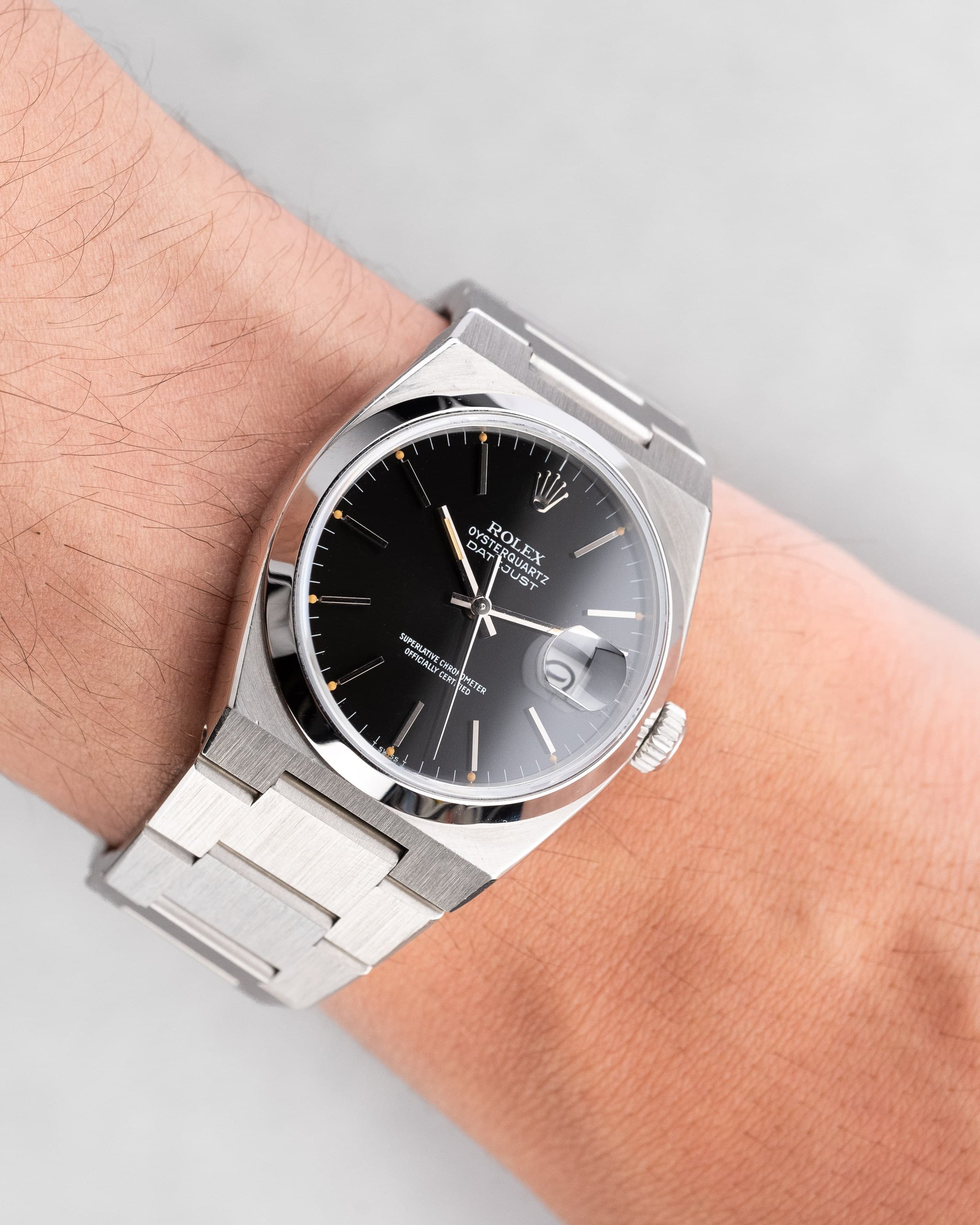 YTEC Rolex Datejust Oysterquartz réf. 17000 de 1982 – Parfait état et superbe patine - Wristshot