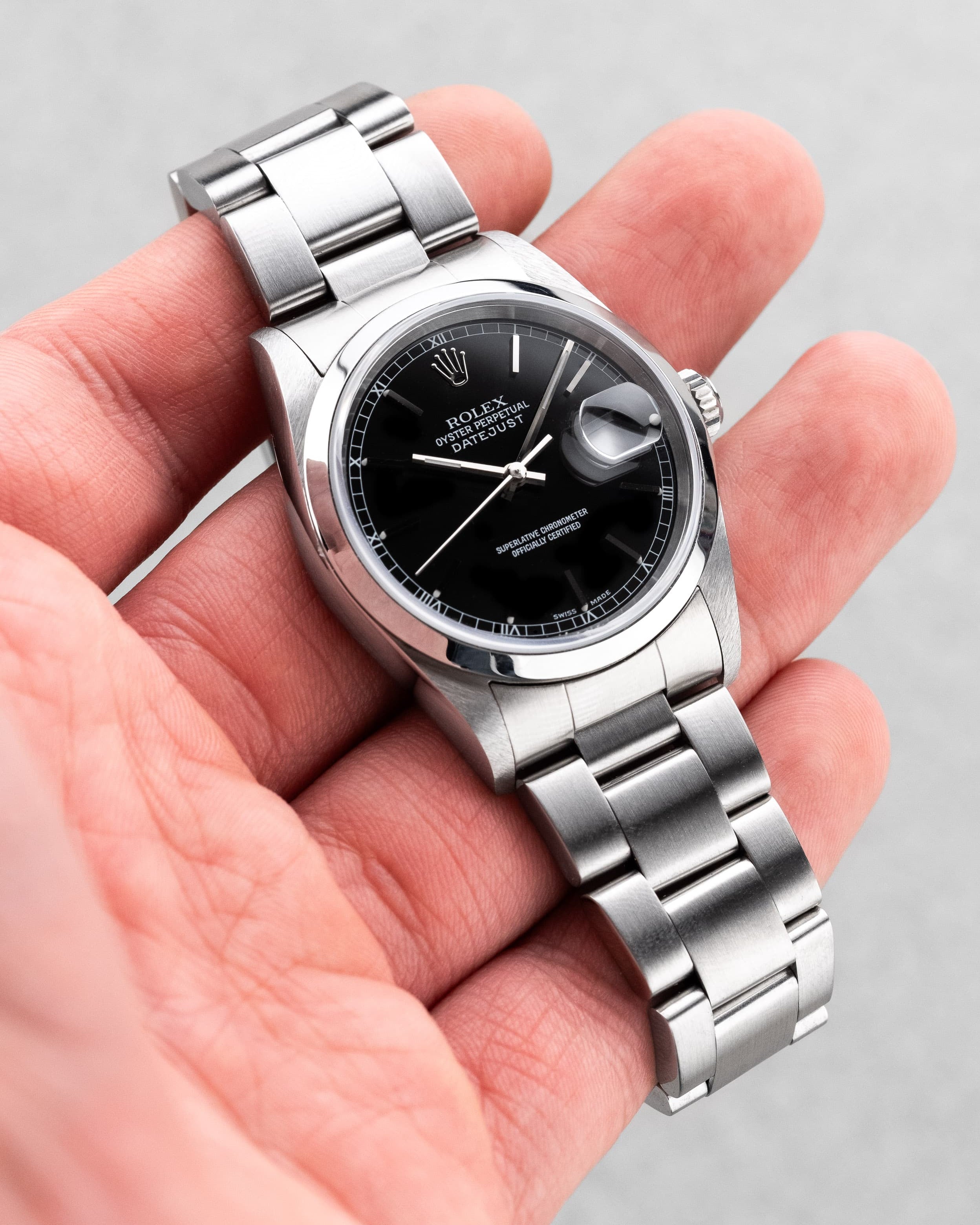 ZXSC Rolex Datejust 16200 Noire de 2002 - Lifestyle