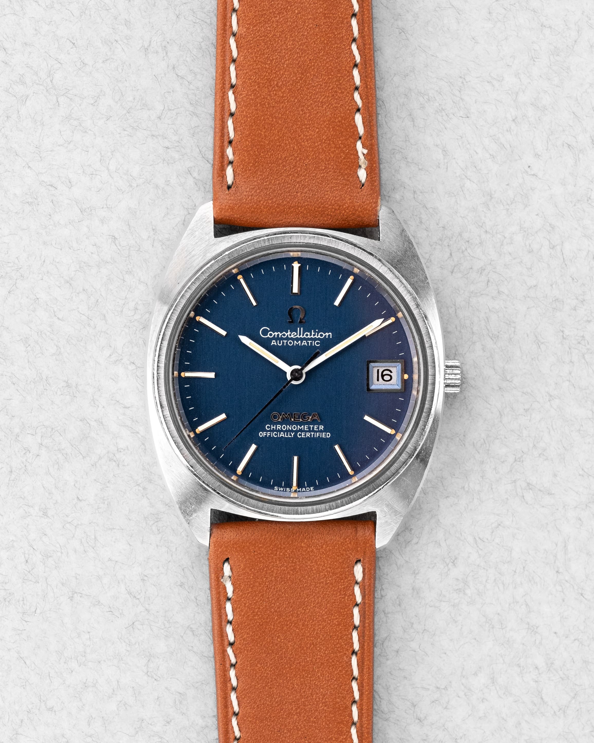 8ZBR Omega Constellation « C-Shape » ST 168.0056 de 1973 - Front