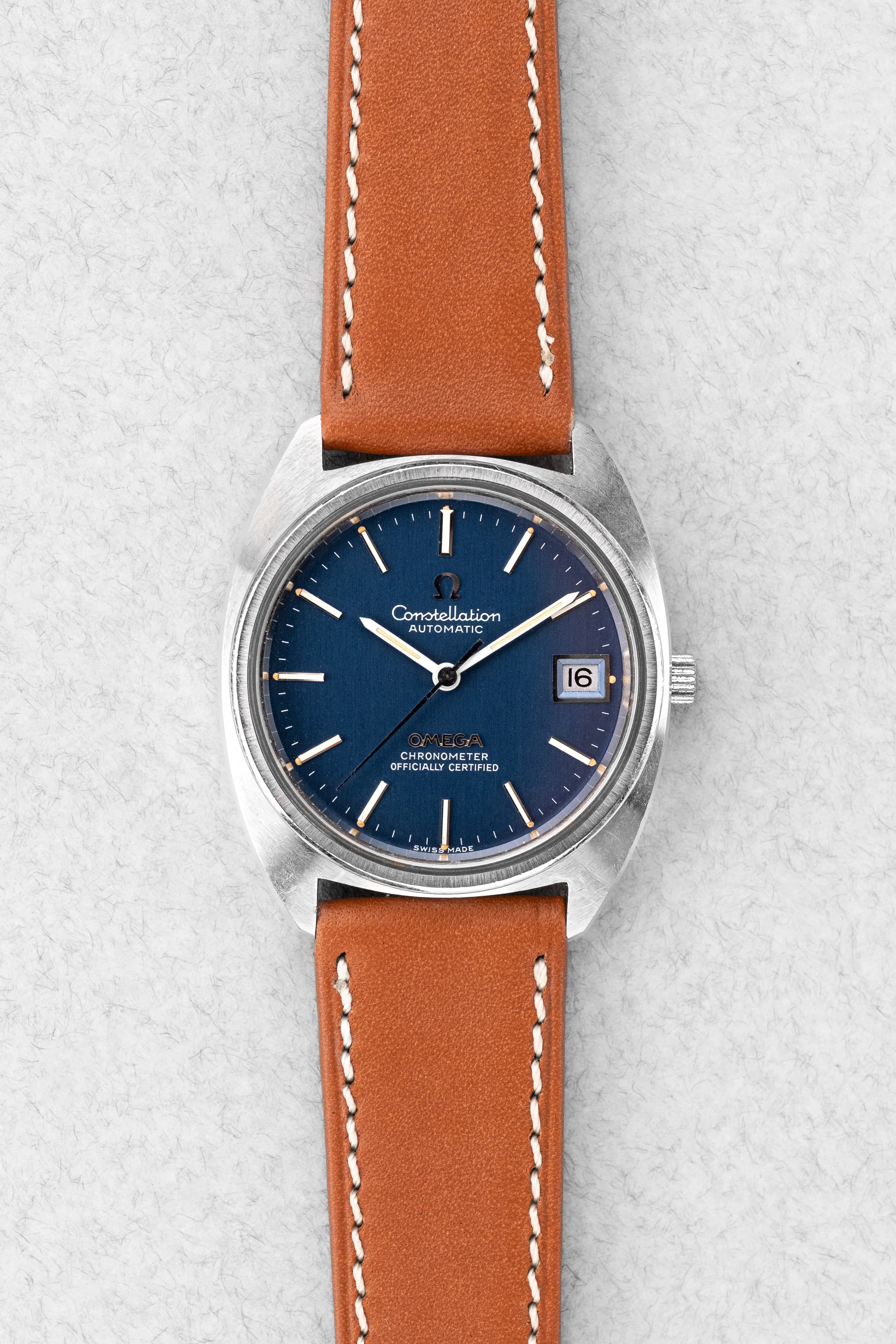 8ZBR Omega Constellation « C-Shape » ST 168.0056 de 1973 - Front