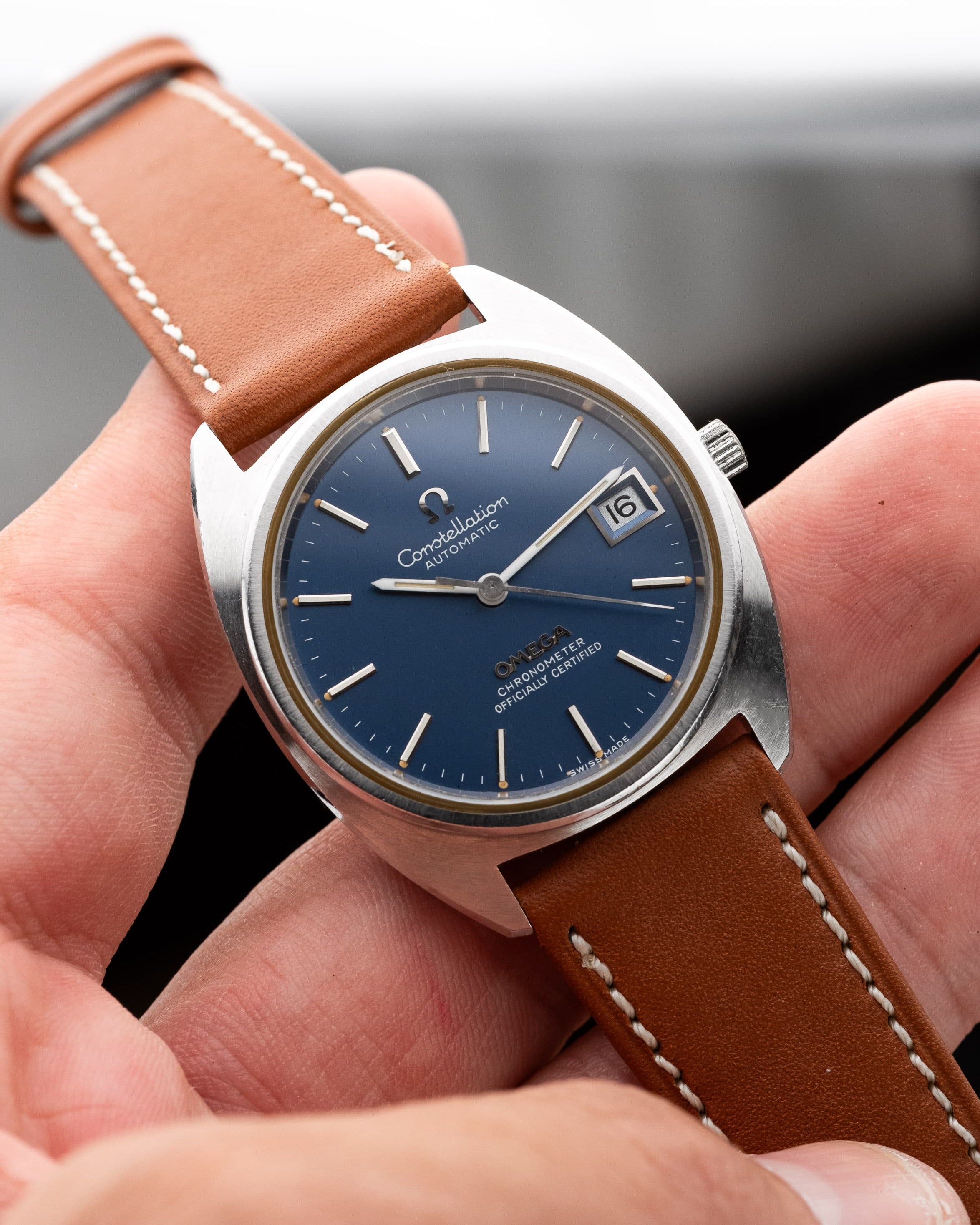 8ZBR Omega Constellation « C-Shape » ST 168.0056 de 1973 - Wristshot