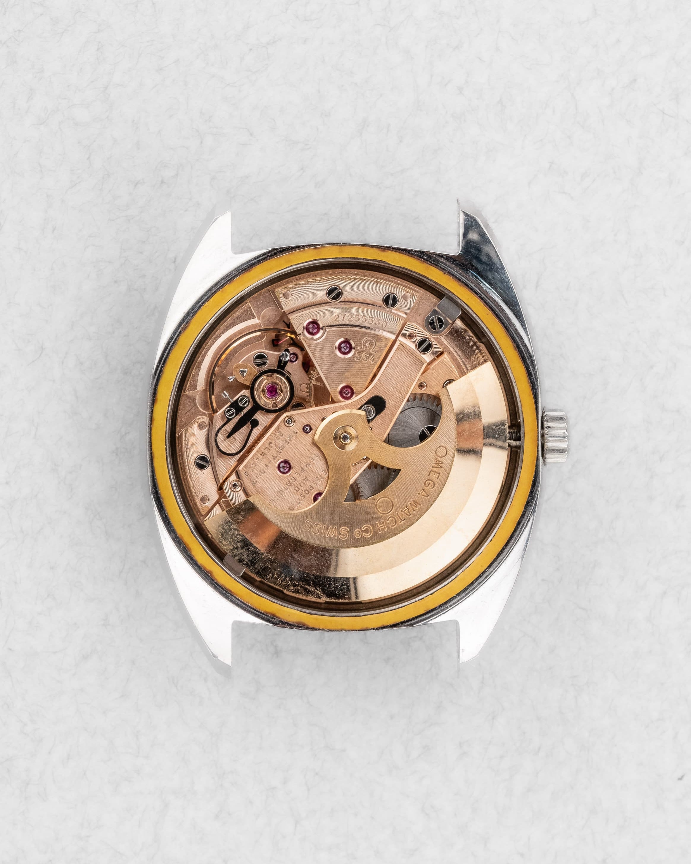 EPLS Omega Constellation « C-Shape Linen Dial/Cadran Lin » 168.027 de 1968 - Movement