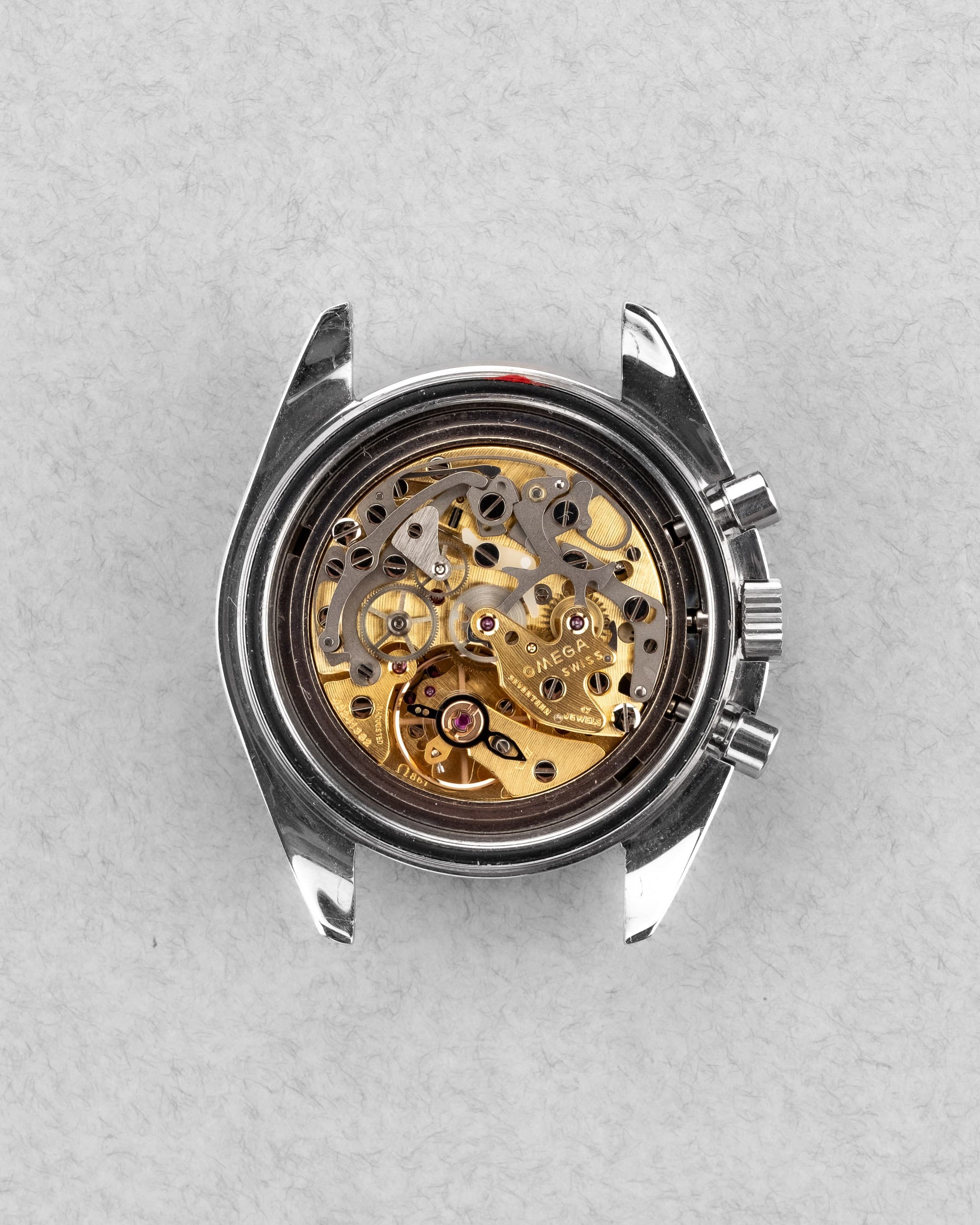 K2XS Omega Speedmaster Moonwatch « Long S & R » réf. 3590.50/145.022 circa 1990 – Patine + Bracelet 1450 - Movement