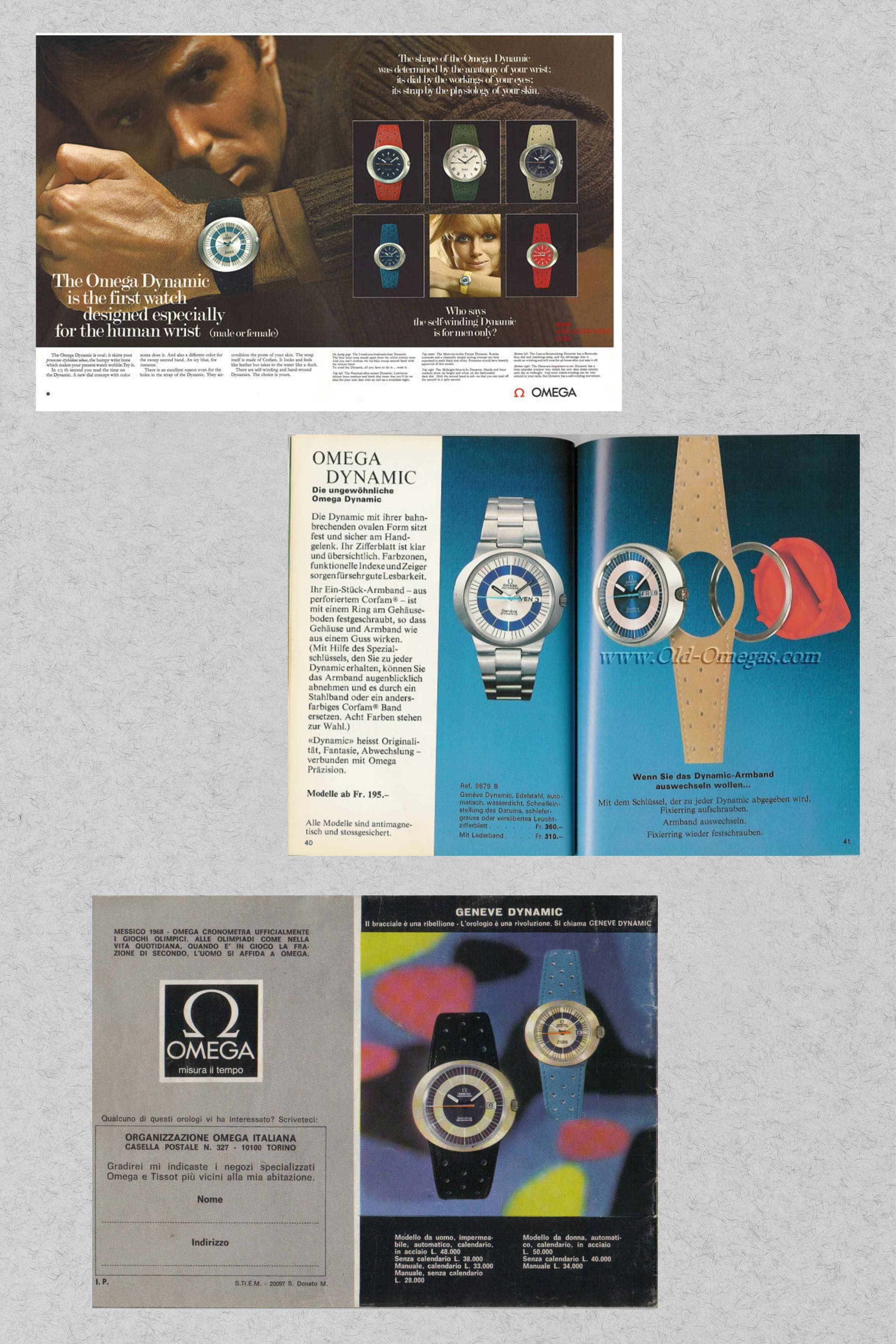 PT6P Omega Dynamic Automatic « Jumbo » réf. 166.0039 – N.O.S. - Vintage Ad