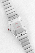 39PK Cartier Santos Carrée « Red/Burgundy » réf. 2960 – « SWISS Only » - Back