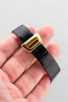 2YEY Extraordinaire Vacheron & Constantin Prestige de la France en or jaune et marqueterie d’œil-de-tigre, vendue en 1976 – Full Set et Unique - Buckle Outside