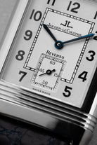 5JQK Jaeger-LeCoultre Reverso «Grande Taille» em aço, ref. 270.8.62/Q2708410 - Mostrador
