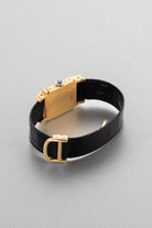 5MDB Sublime Cartier Santos-Dumont GM Ref. 78097 “PARIS” in Yellow Gold, circa 1973 – New Old Stock - Back