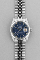 6DQ9 Superb 1969 Rolex Datejust Ref. 1601 in Steel – “Blue Shantung/Mosaic” Dial - Front