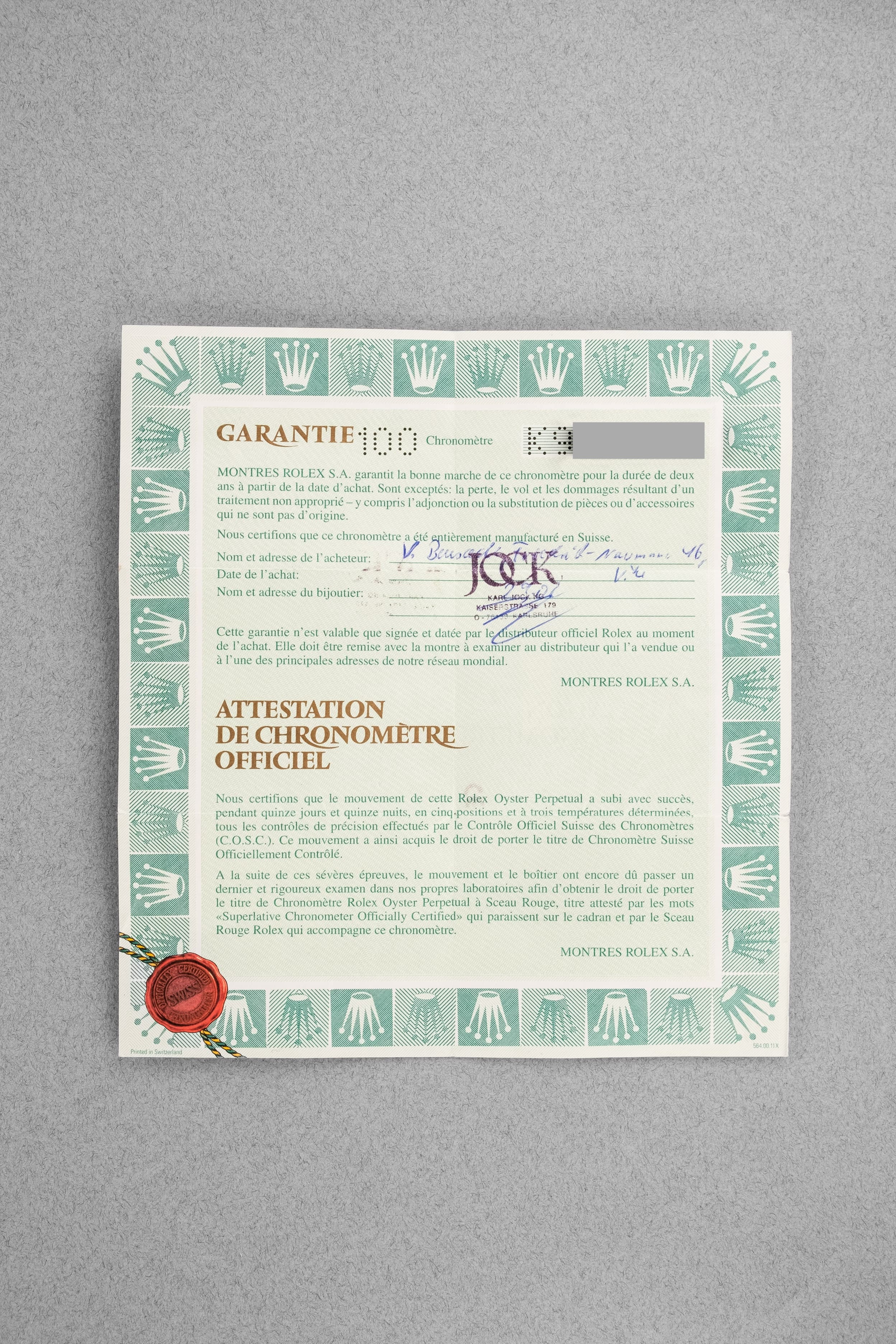 6SCR Rolex Datejust 16200 « Silver Roman » de 2001 avec sa garantie d'origine - Papers