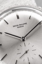 6TFR Patek Philippe Calatrava 3445/6 自動上鍊「Florentine」白金腕錶，circa 1968 - 錶盤
