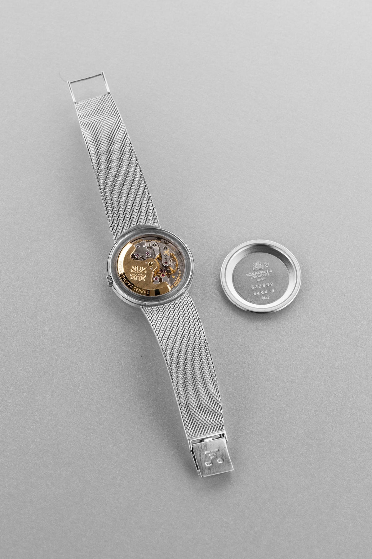 6TFR Patek Philippe Calatrava 3445/6 自動上鍊「Florentine」白金腕錶，circa 1968 - 機芯
