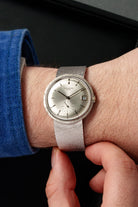 6TFR Patek Philippe Calatrava 3445/6 自動上鍊「Florentine」白金腕錶，circa 1968 - 上手照