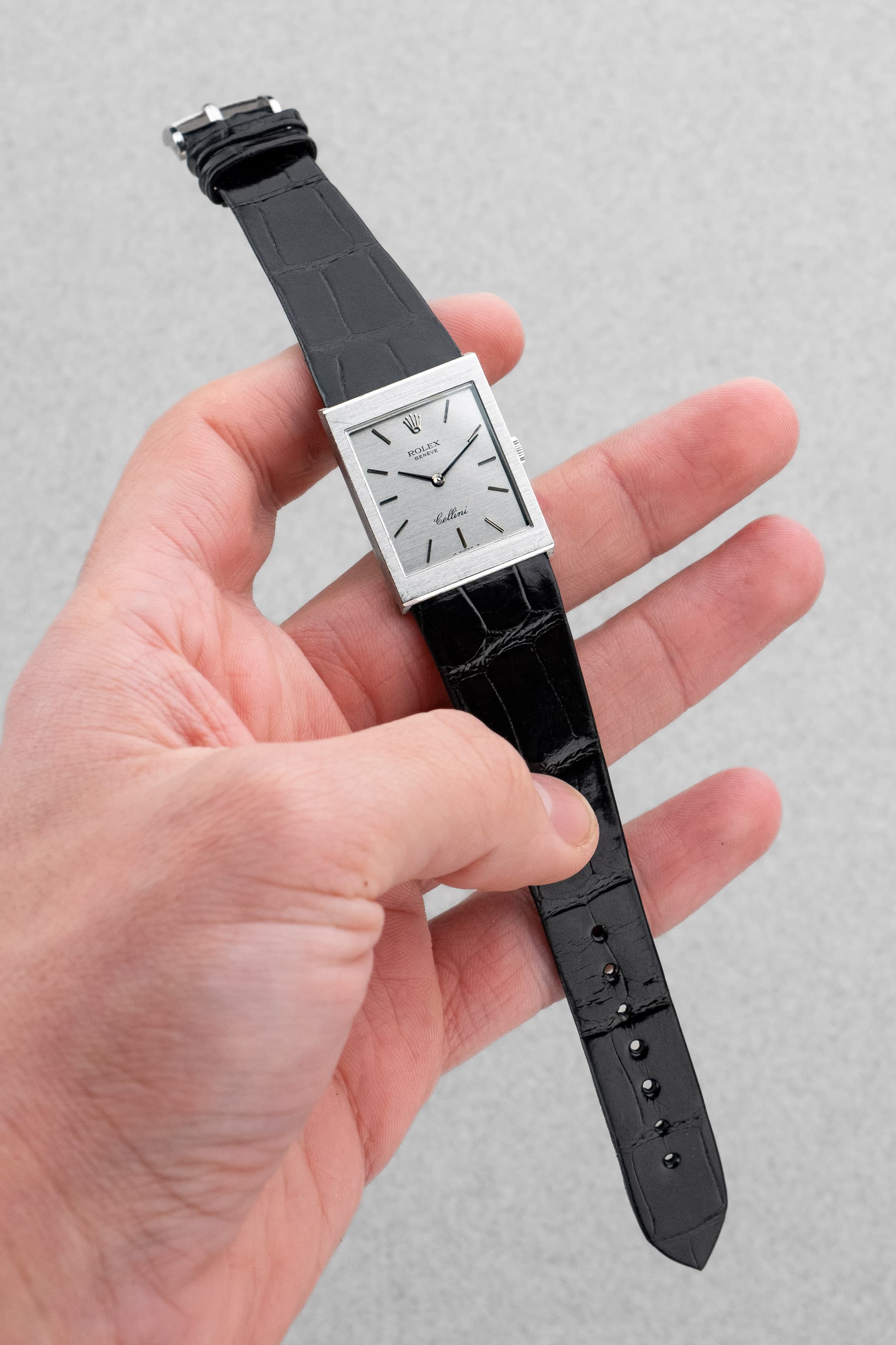 6ZEM-Vv Rolex Cellini réf. 4014 en or blanc de 1976 – Jamais polie - Overview