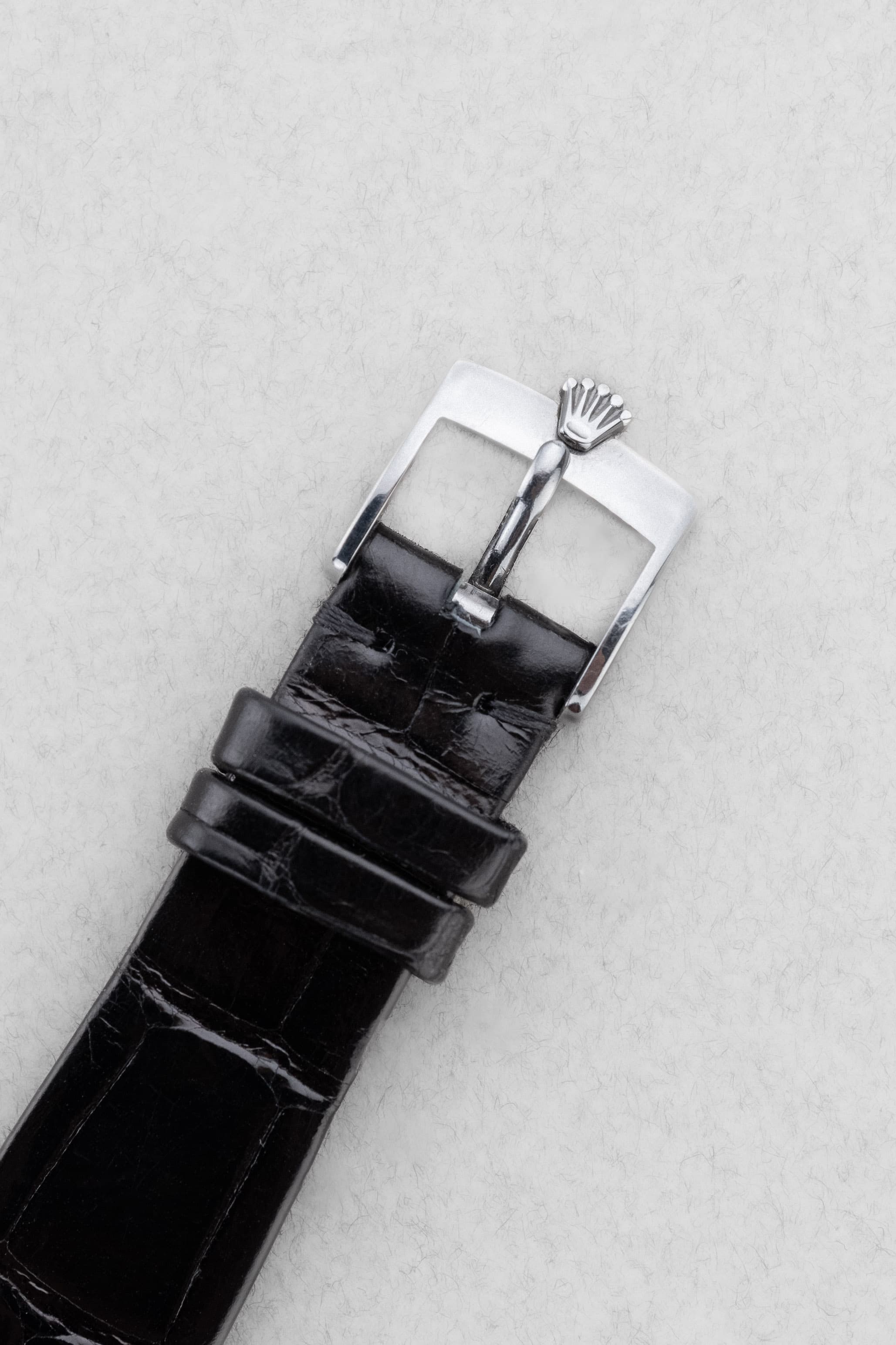 6ZEM-go Rolex Cellini réf. 4014 en or blanc de 1976 – Jamais polie - Buckle Outside