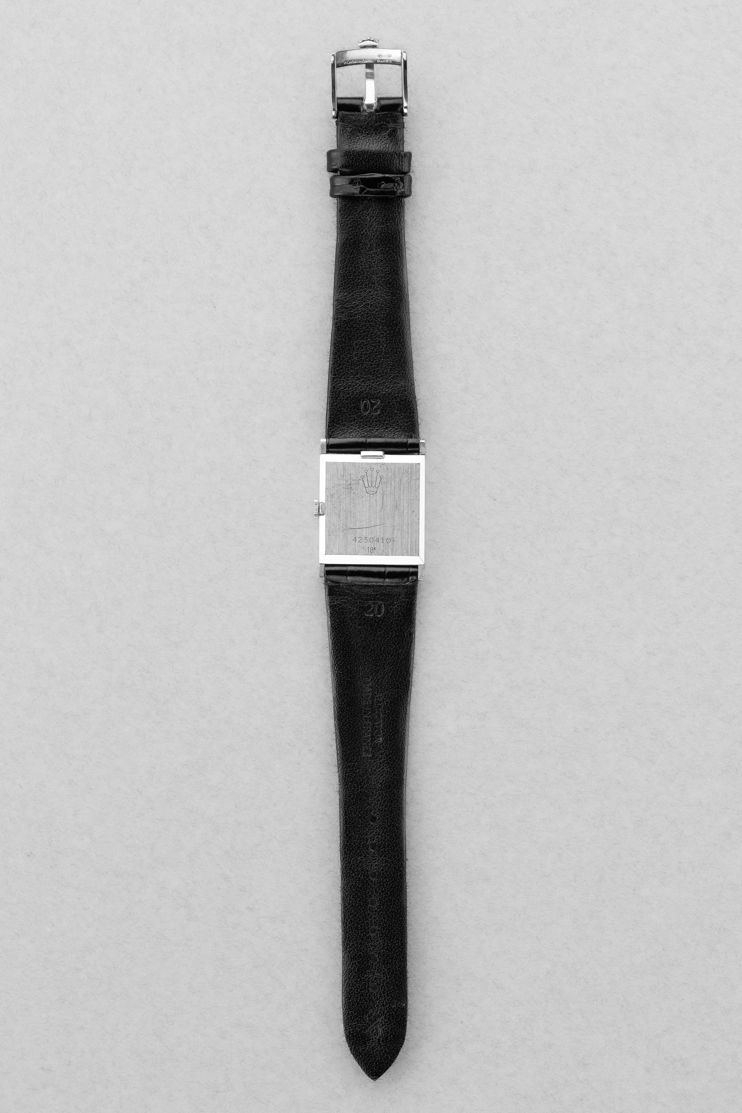 6ZEM-vu Rolex Cellini réf. 4014 en or blanc de 1976 – Jamais polie - Overview