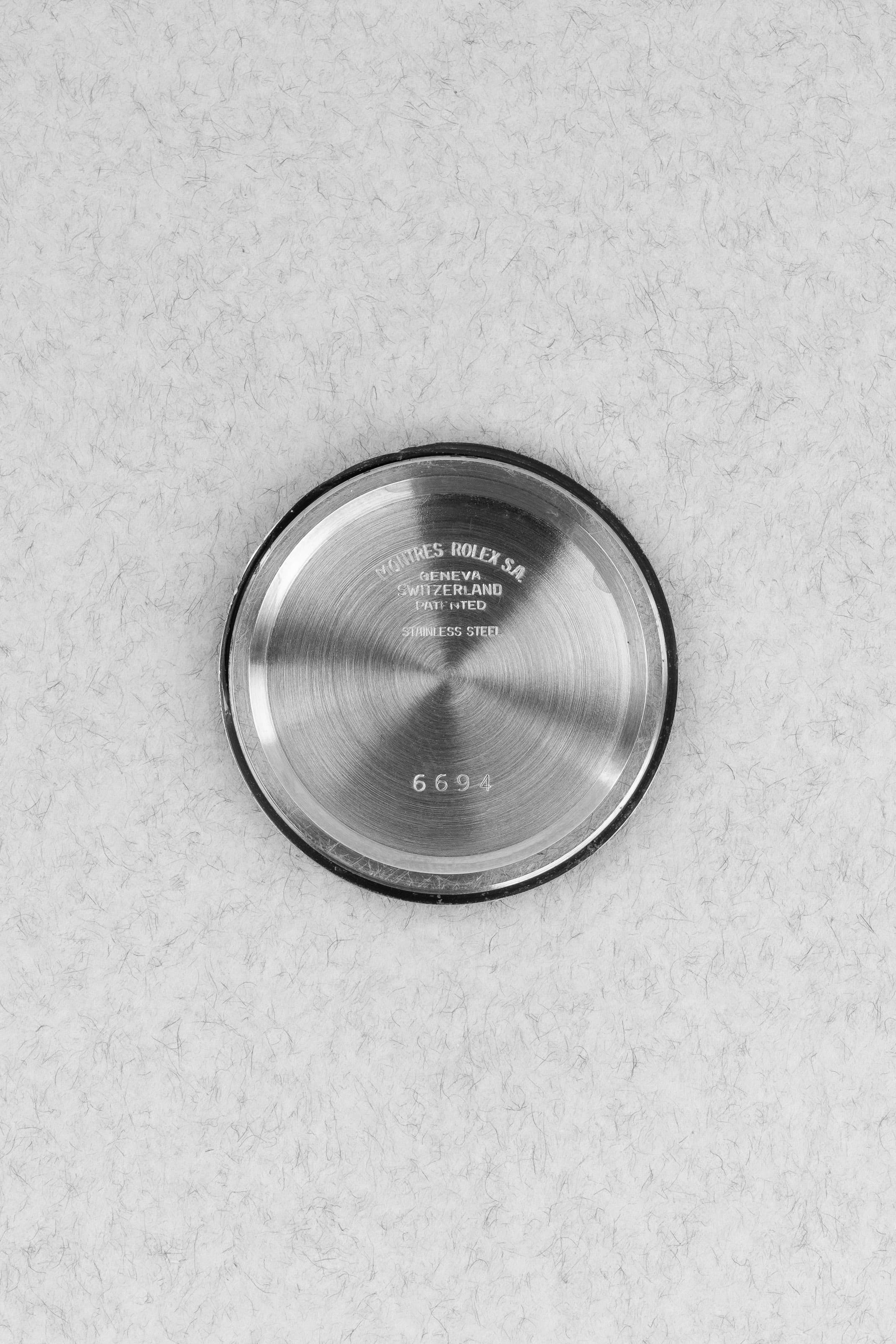 MBRZ Rolex Oysterdate Precision réf. 6694 de 1970 - Inside case back