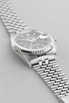 8JS8 Rolex Datejust réf. 16234 de 2003 – Cadran noir + Garantie d'origine - Left side