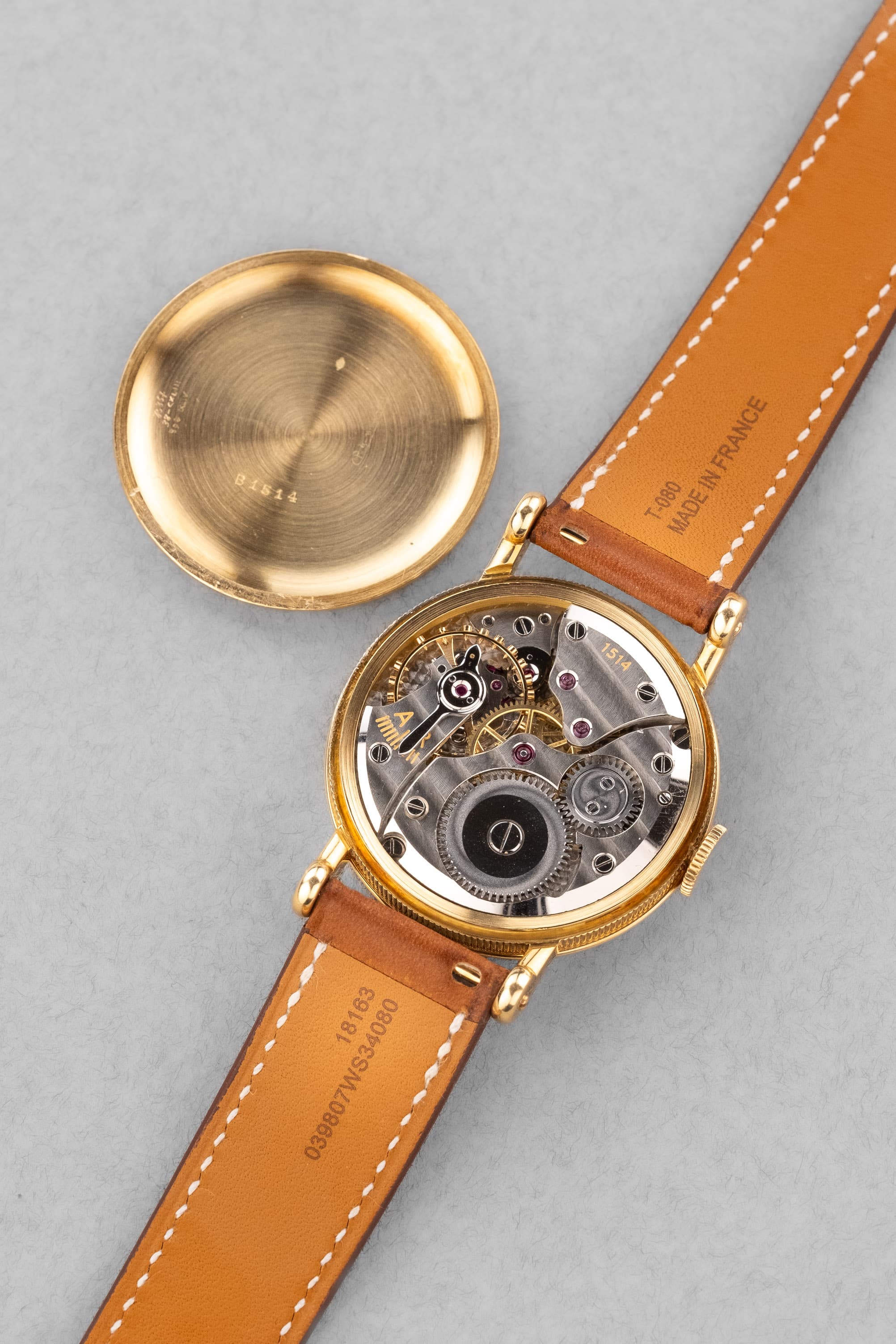 8TCB Extraordinaire Breguet « Empire » en or jaune, vendue en 1957 - Movement