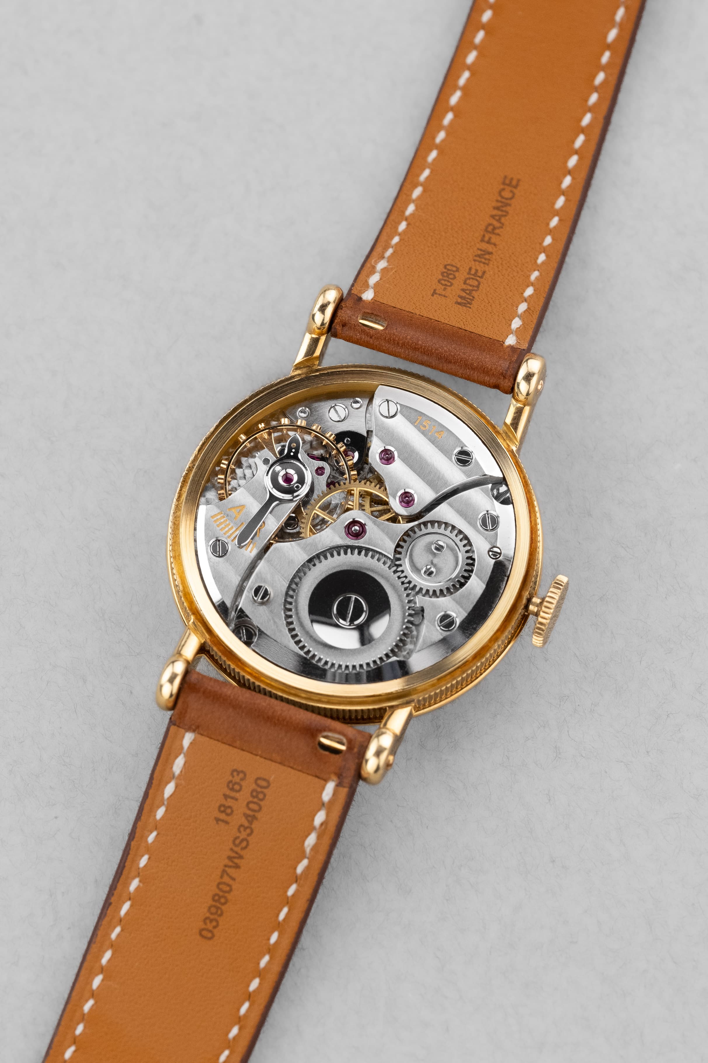 8TCB Extraordinaire Breguet « Empire » en or jaune, vendue en 1957 - Movement