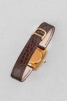 8URX Cartier « Tank Fabergé/Square Incurvée PARIS » réf. 78101 en or jaune, circa 1973 - Buckle Outside