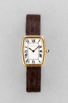 8URX Cartier « Tank Fabergé/Square Incurvée PARIS » réf. 78101 en or jaune, circa 1973 - Front