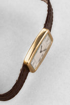 8URX Cartier « Tank Fabergé/Square Incurvée PARIS » réf. 78101 en or jaune, circa 1973 - Left side