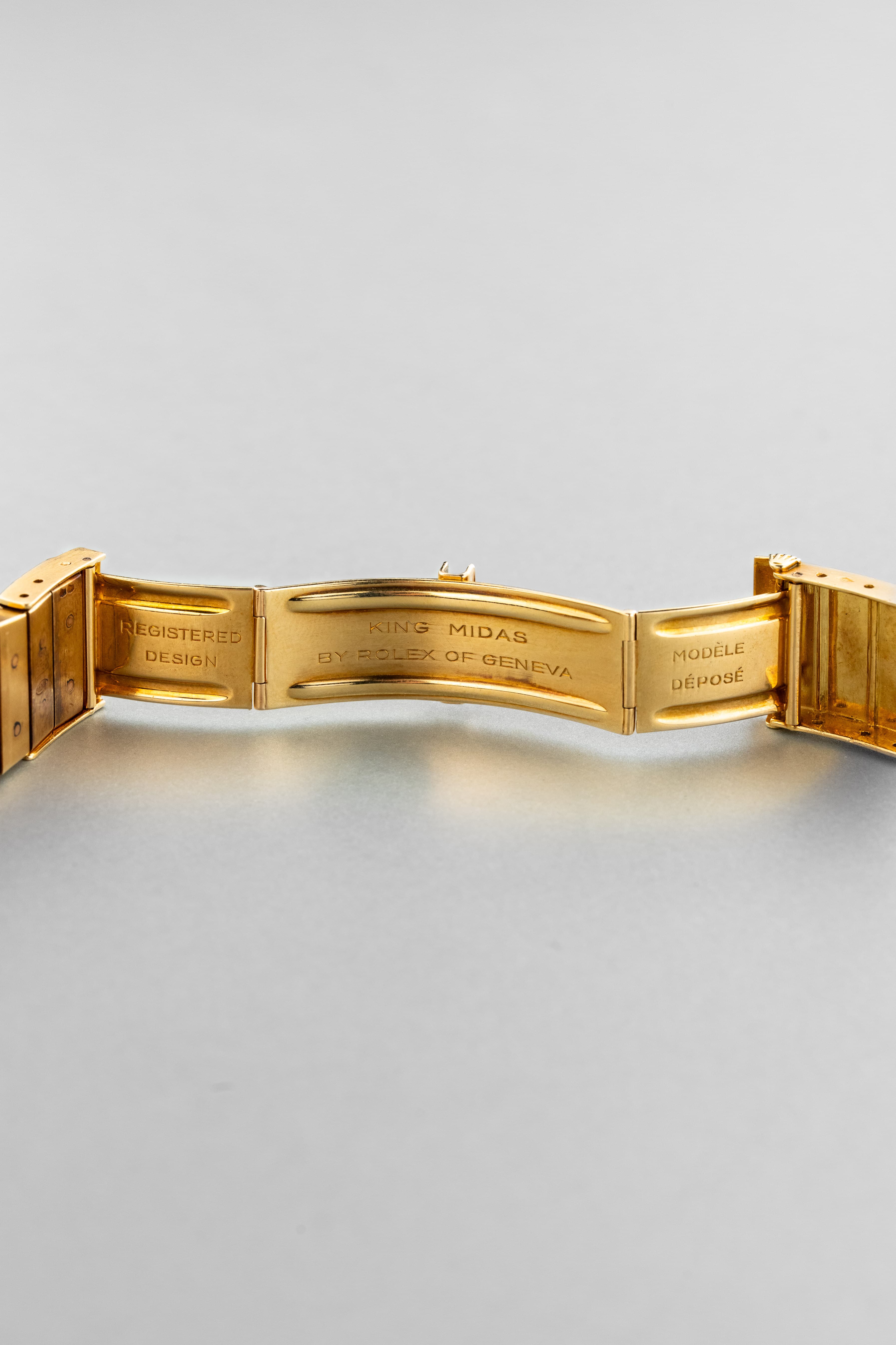 9F79 Exceptionnelle Rolex King Midas/Cellini en or jaune, réf. 9630, de 1963 – La 1ère MIDAS - Buckle Inside