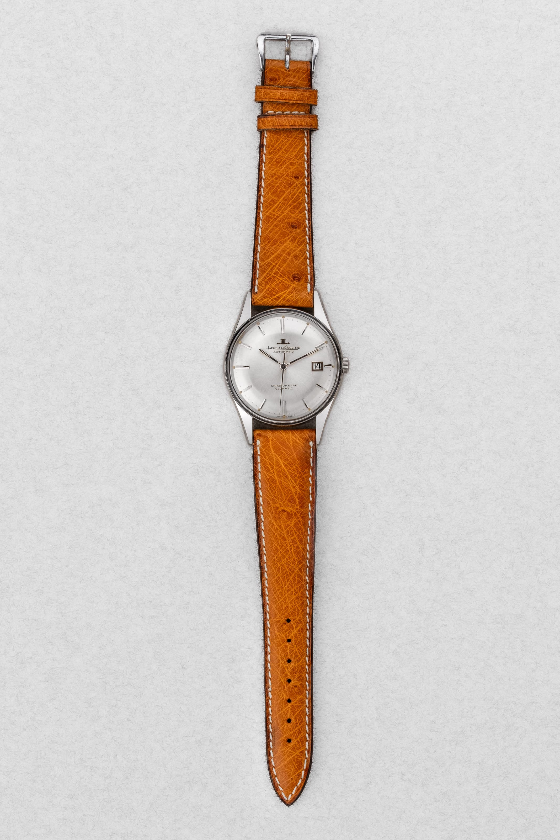 AY2Y-Dw Exceptionnelle Jaeger-LeCoultre Chronomètre Geomatic E399 en acier, circa 1962 – Jamais polie - Overview