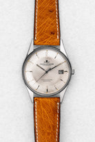AY2Y-uP Exceptionnelle Jaeger-LeCoultre Chronomètre Geomatic E399 en acier, circa 1962 – Jamais polie - Front