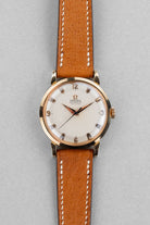 AYSF Superb Omega “Fab. Suisse” Automatic in Rose Gold, circa 1953 – N.O.S. - Front