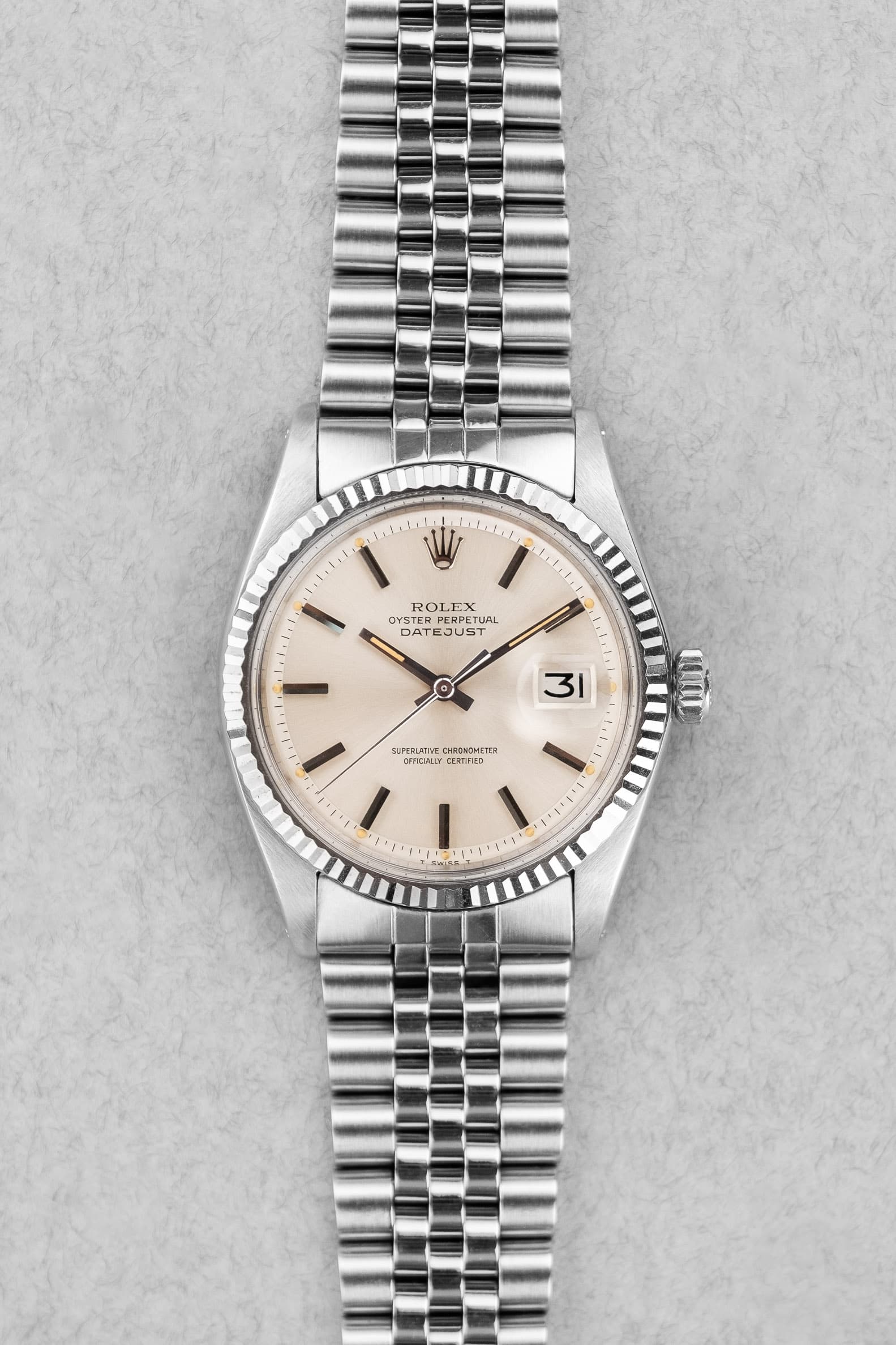 B8SG Rolex Datejust 1601 de 1971 – Superbe et Full Set - Front