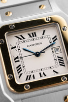 BQTA Cartier Santos Carrée GM Ref. 2961 in Steel and Yellow Gold, circa 1980 - Dial