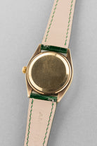 BXFU Rolex Oyster Perpetual 型號 6564 黃金腕錶，1955 年——OCC，英國市場 - 背面